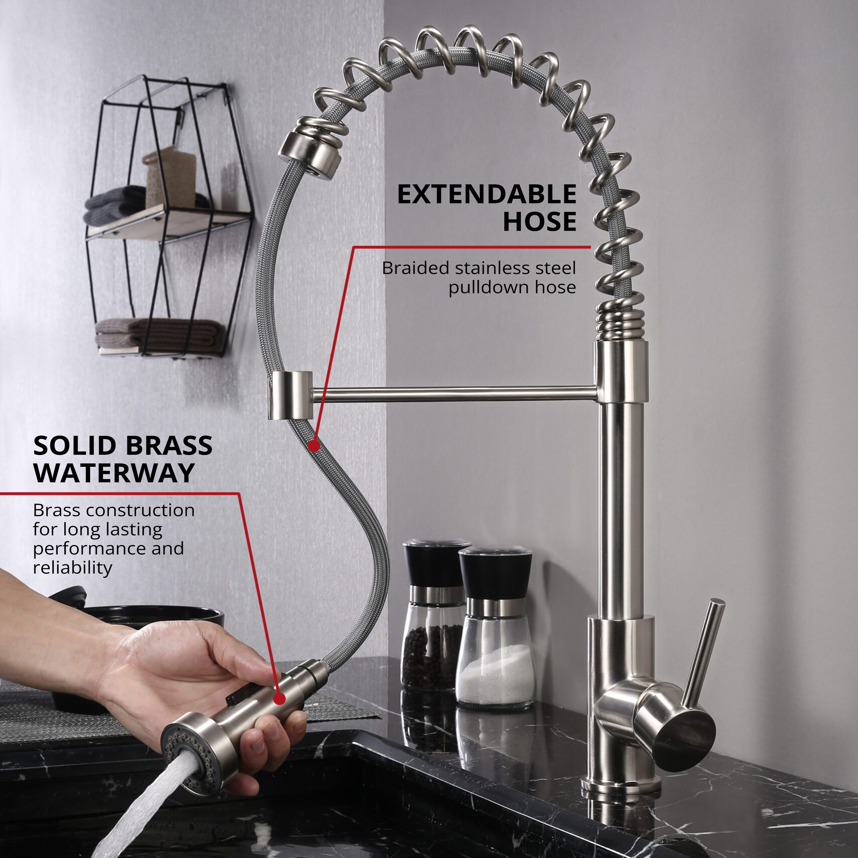 Lexora LKFS6011BN Kitchen-Faucets - View #3