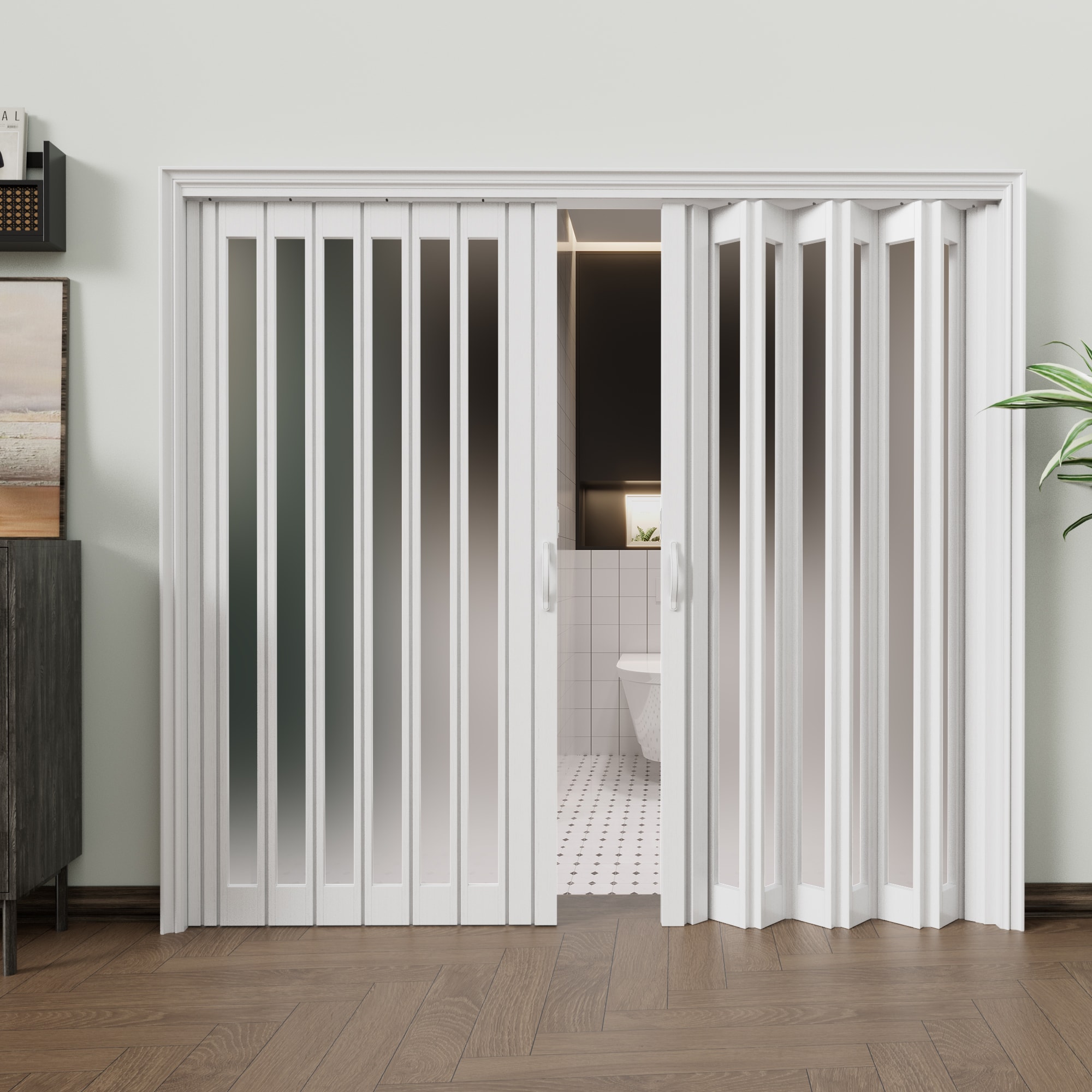 JUJUBON IN-ADFD007-1PJ-DUAL Accordion-Doors - View #3