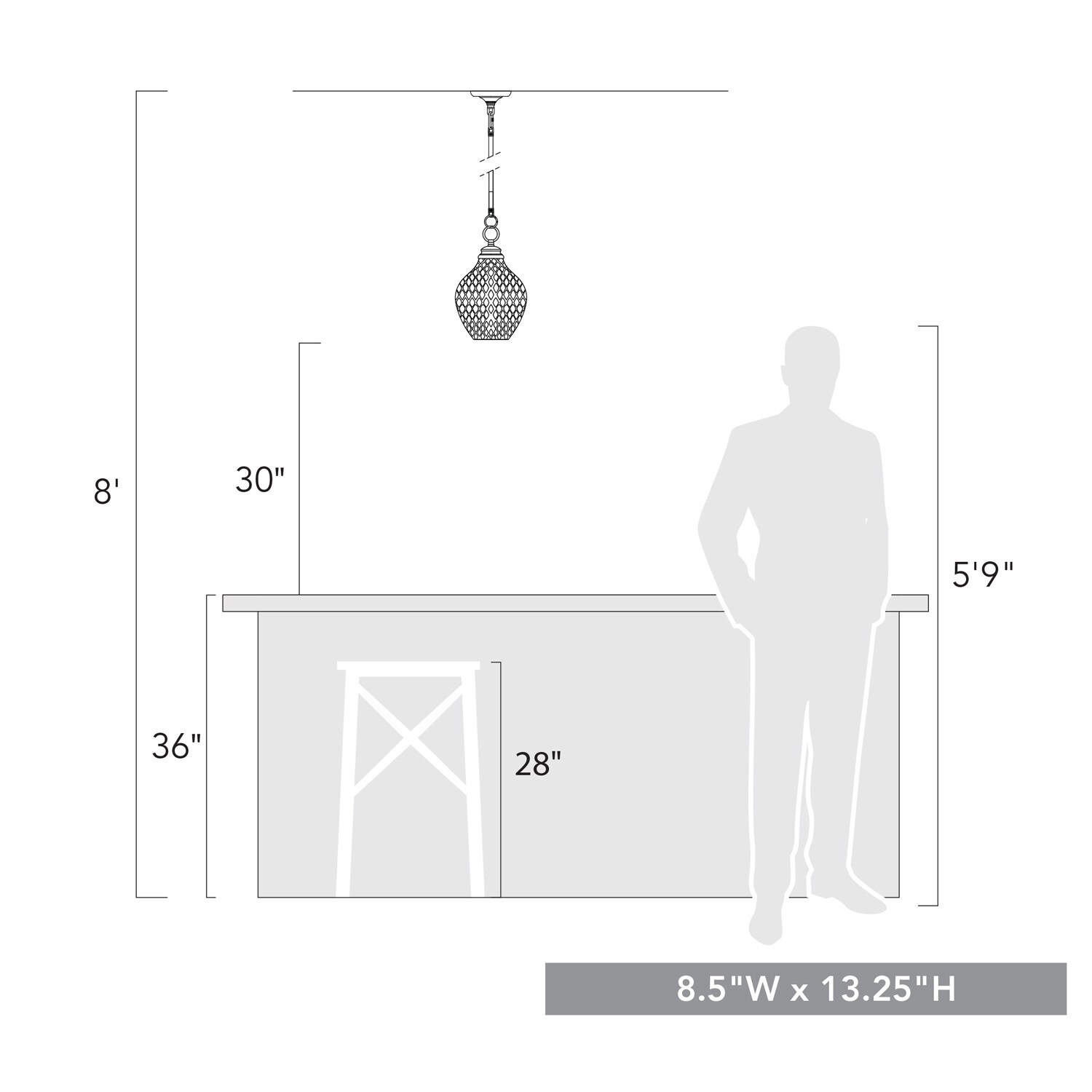 Modern Brushed Gold Glass Globe Pendant Lamp