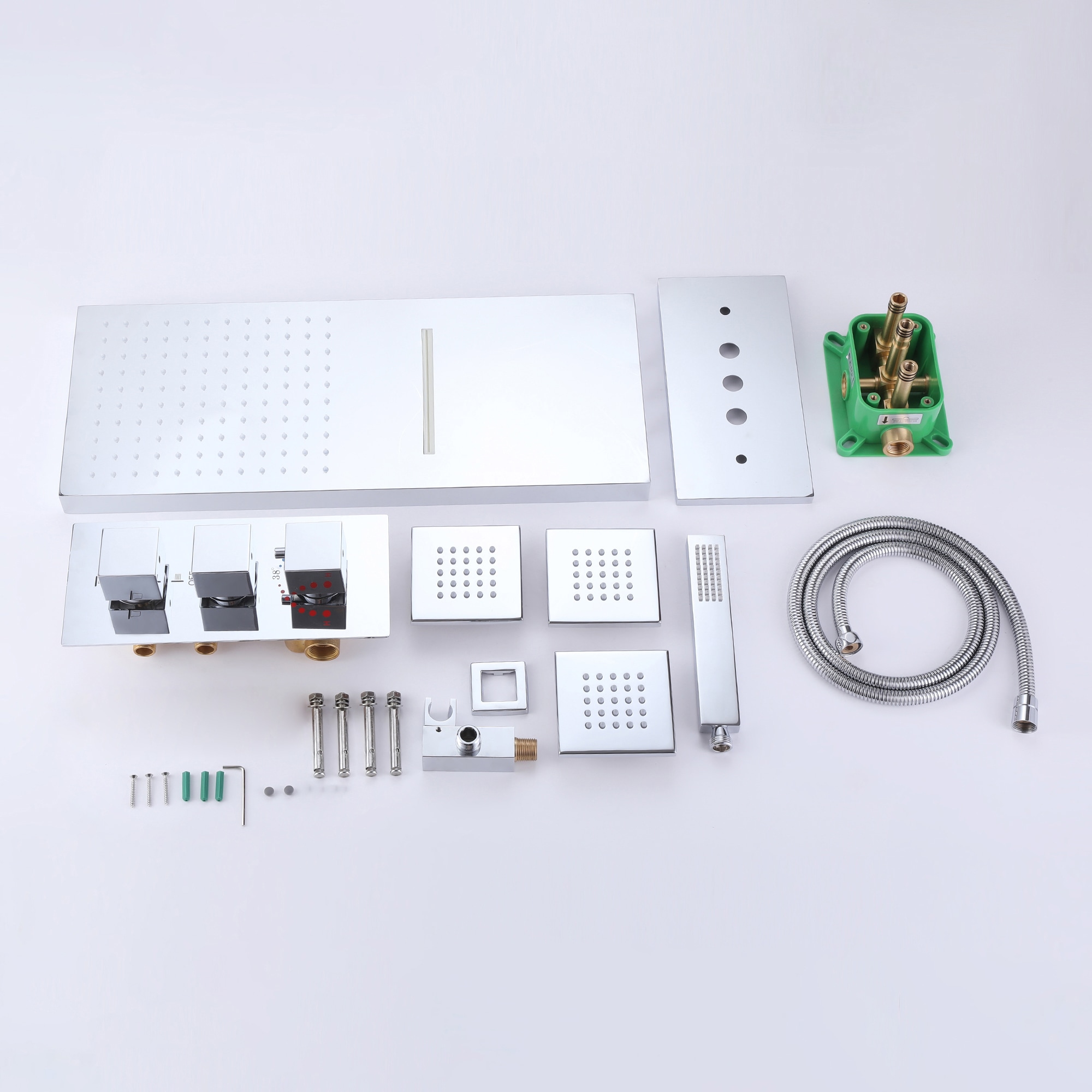 WELLFOR WB-85031-C Showerhead-Bar-Panels - View #10