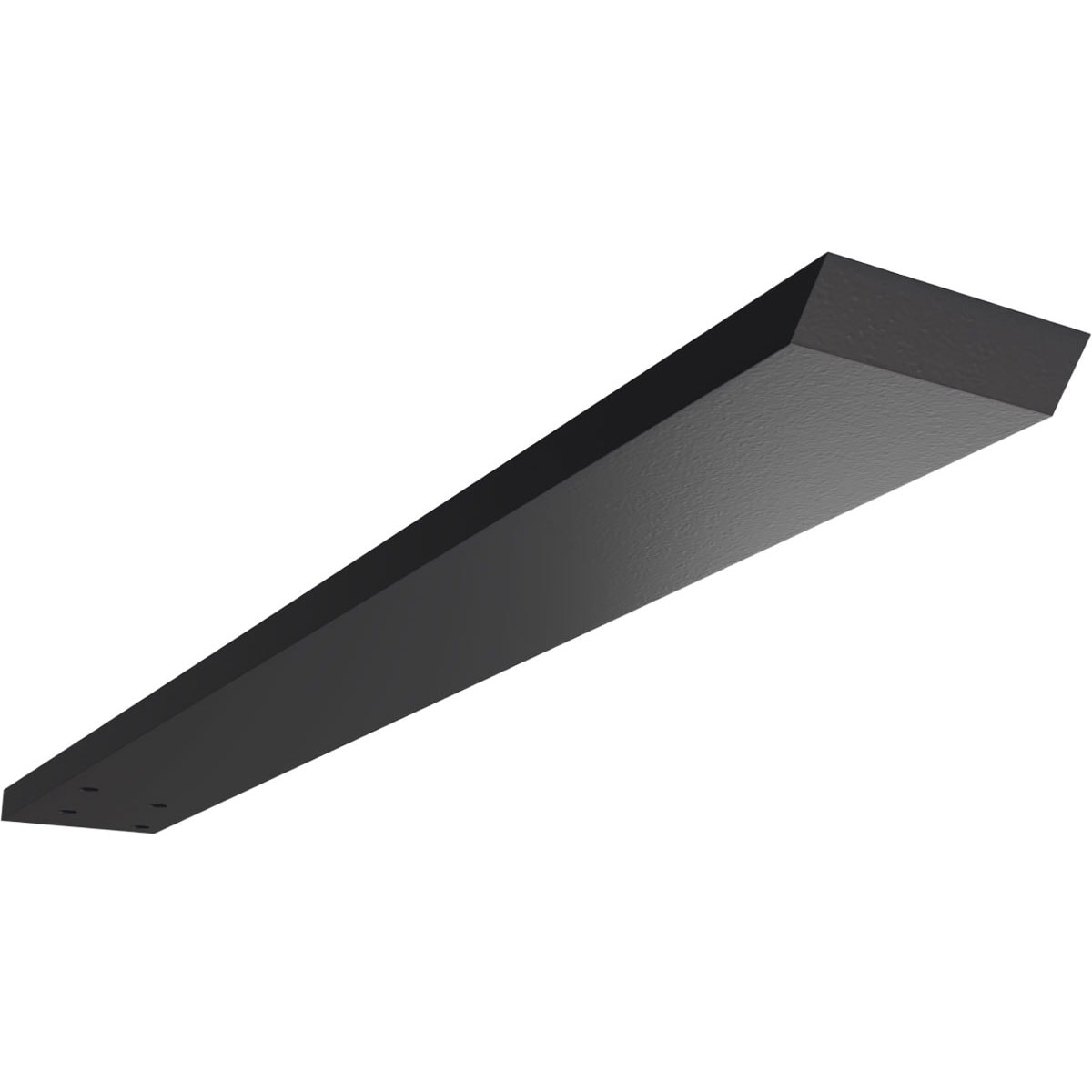 Ekena Millwork BKTM02X20HFPBL Hidden Floating Steel Heavy Duty Bracket 20-in x 2.5-in x 0.5-in Powder-coated Steel Countertop support bracket