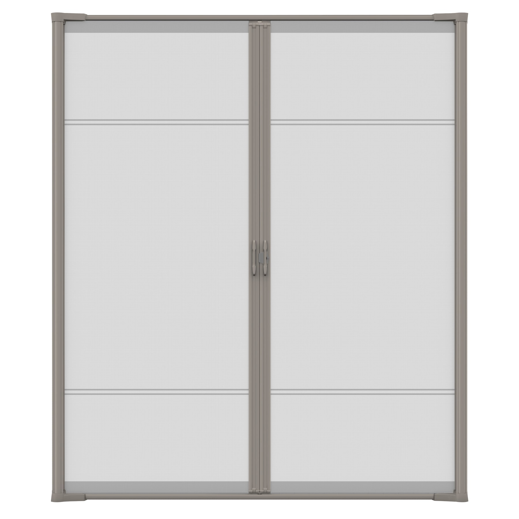 LARSON Brisa 72-in x 96-in Sandstone Aluminum Frame Retractable Screen Door  in the Screen Doors department at Lowes.com