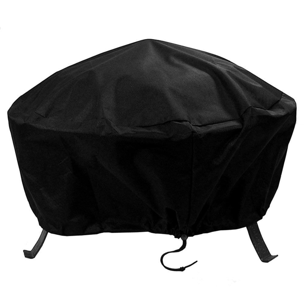 Sunnydaze Decor FI-3612BLK-INV Fire-Pit-Covers - View #2