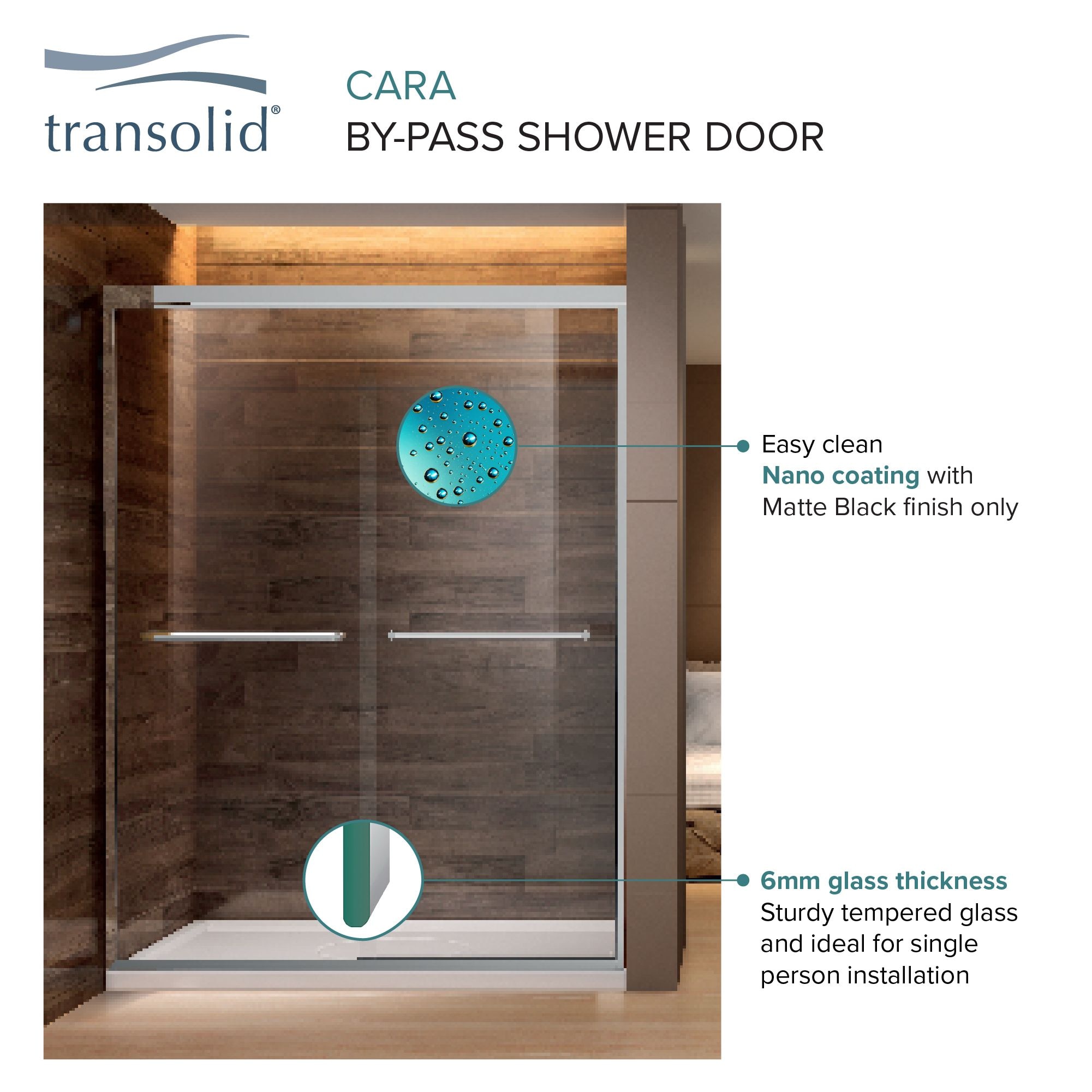 Transolid CBP606006C-PC Shower-Doors - View #3