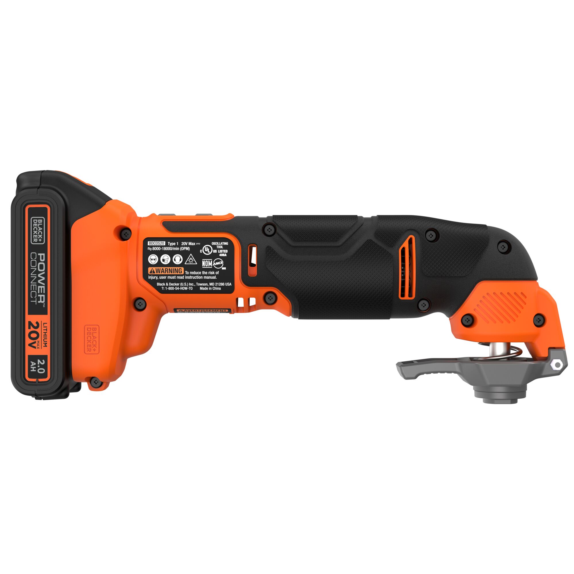 BLACK+DECKER Cordless 20-volt Variable Speed 17-Piece Oscillating  Multi-Tool Kit (1-Battery Included)