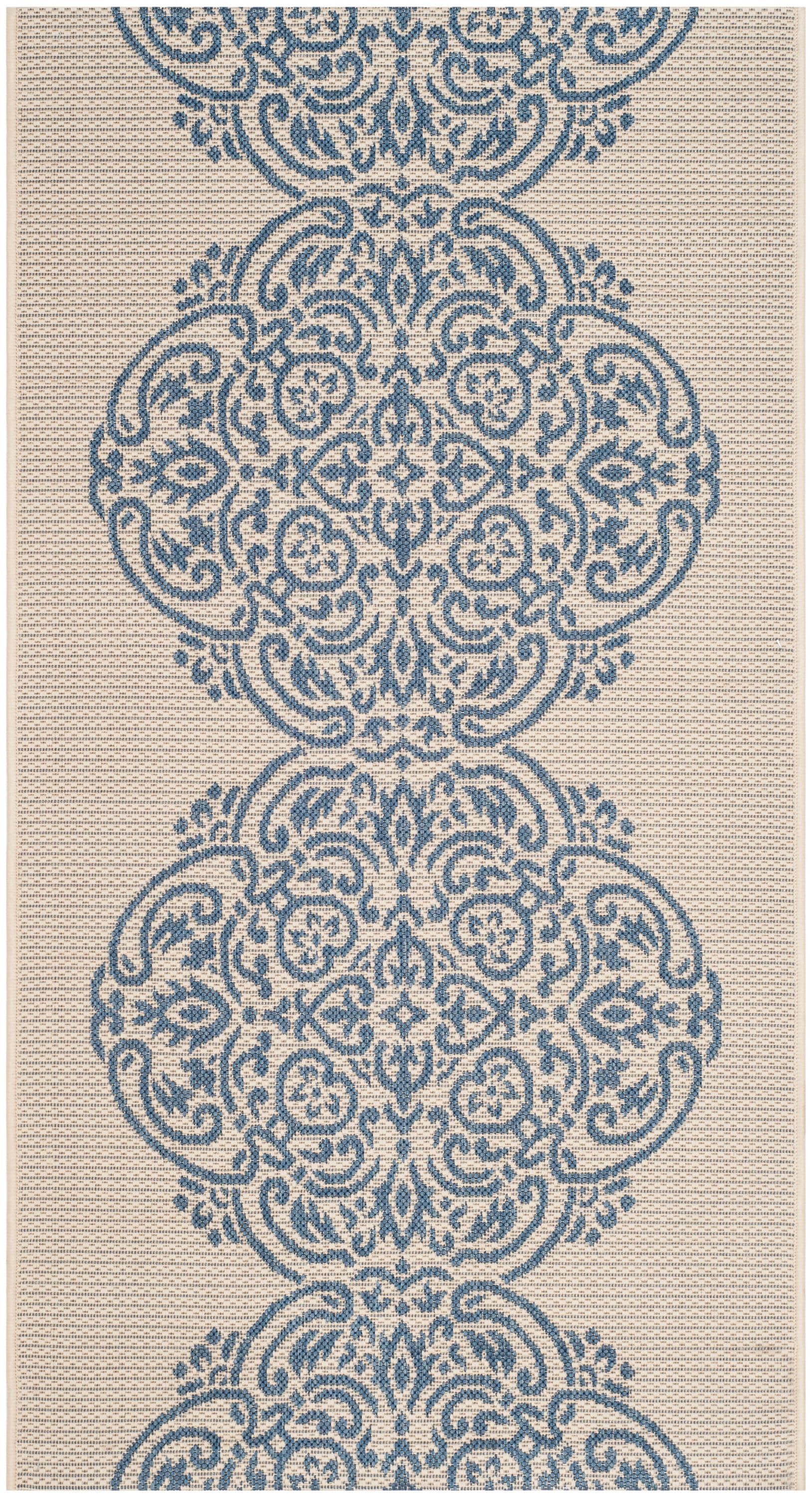 Azurite Tufted Handmade Washable Reversible 5' x 7' Synthetic Rug