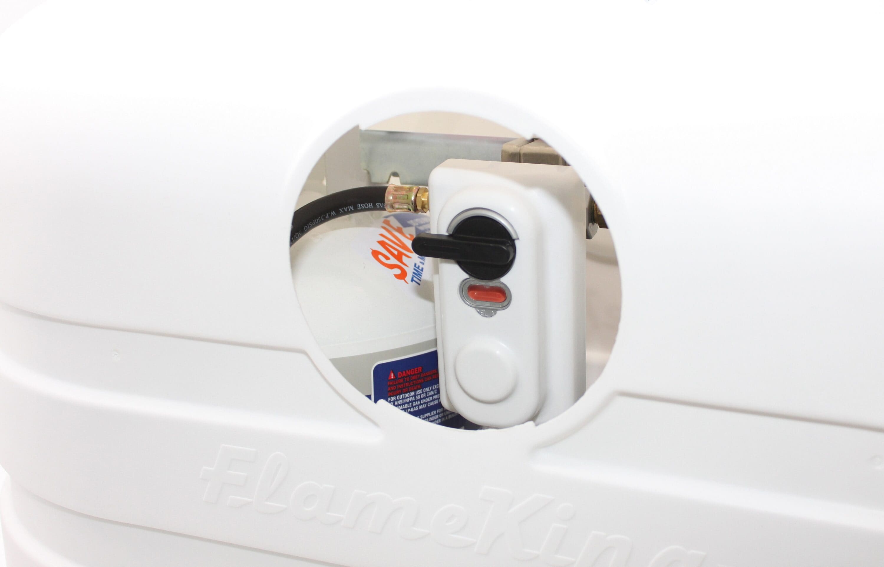 White Heavy Duty Dual 20lb Propane Tank Cover