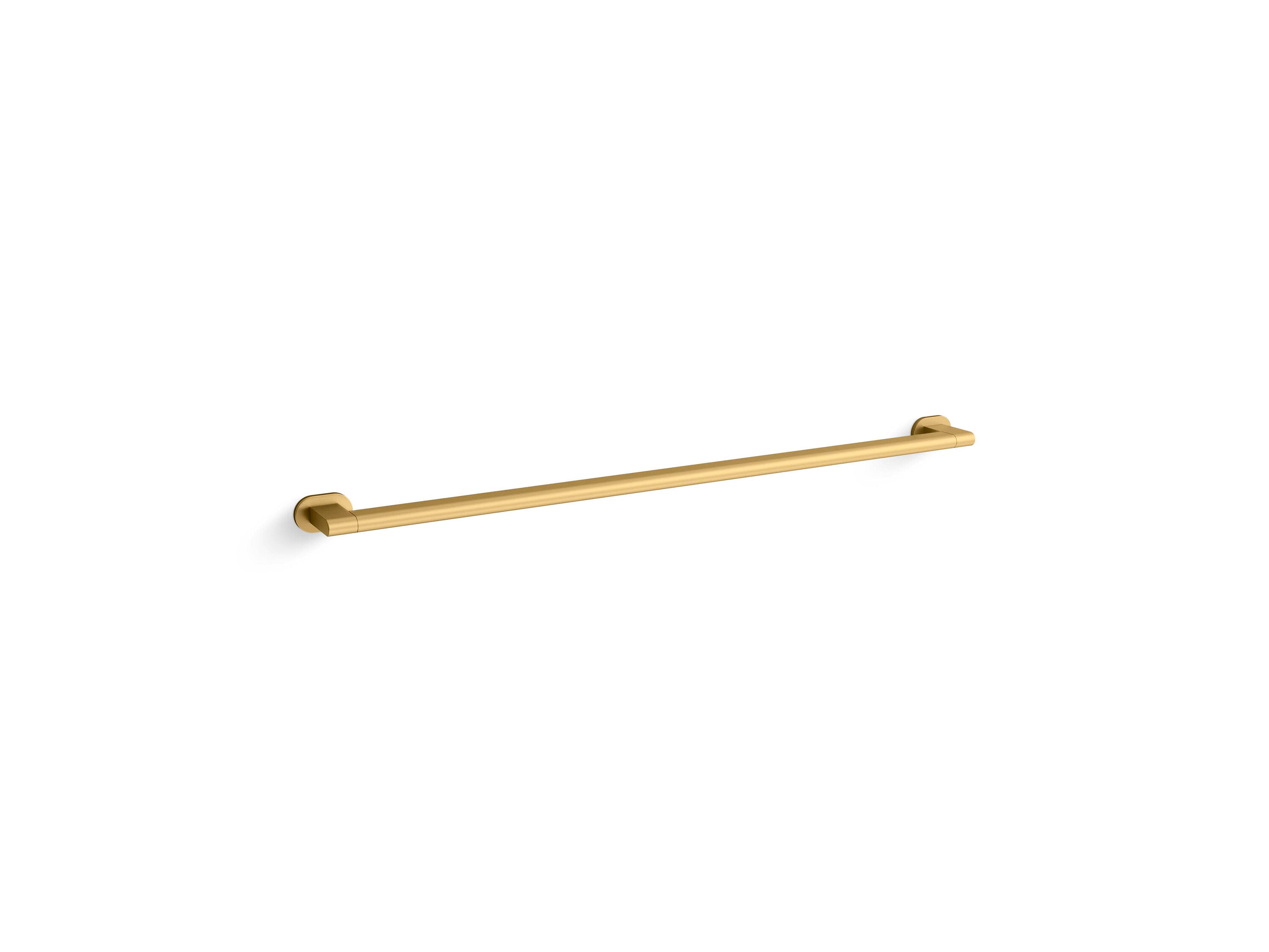 KOHLER Belay 36-in Vibrant Brushed Moderne Brass Wall-mount ADA Compliant Grab Bar ( 300-lb Weight Capacity ) #33459-2MB