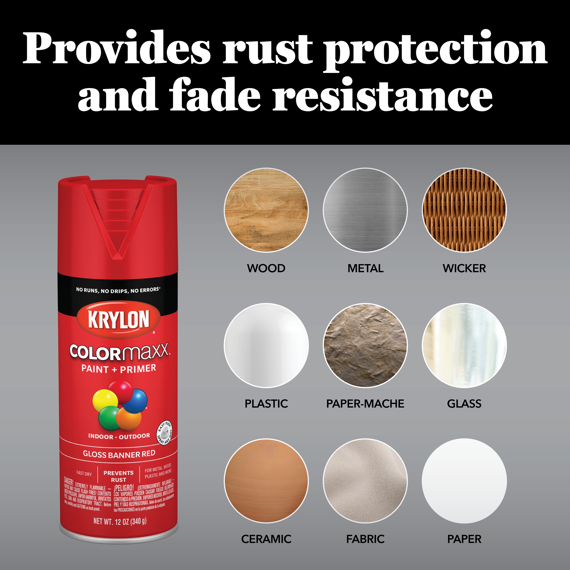 Krylon COLORmaxx Satin Almond Spray Paint and Primer In One (NET WT. 12-oz)  in the Spray Paint department at Lowes.com