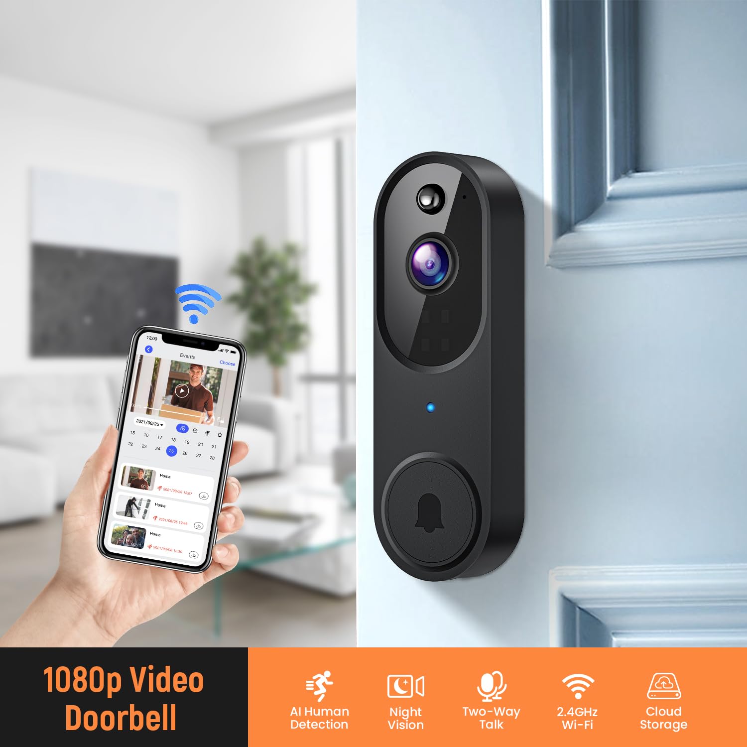 Adrinfly LAD0803D471 Video-Doorbells - View #2