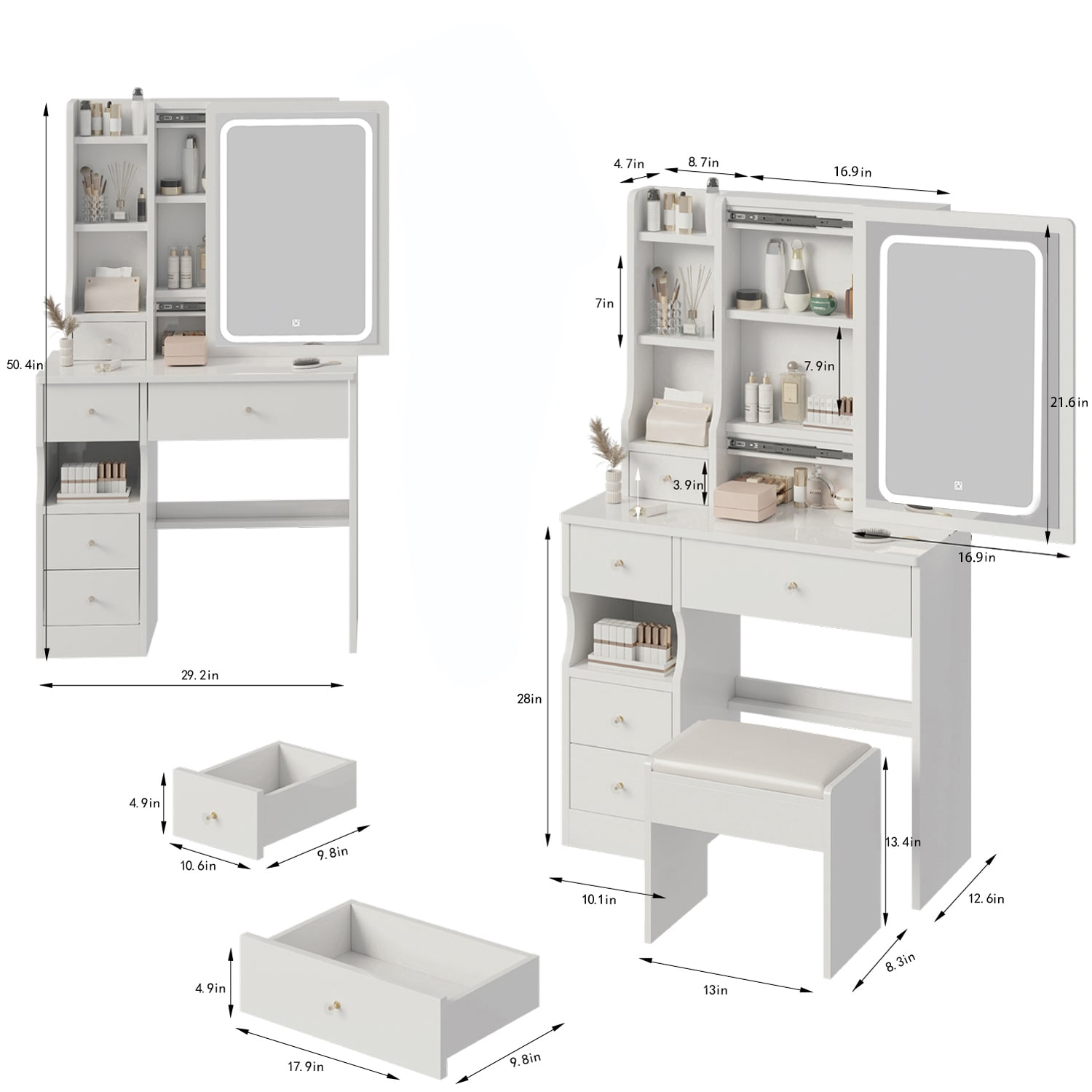 ToolCat PLP1-5-BHH Bedroom-Vanities - View #2