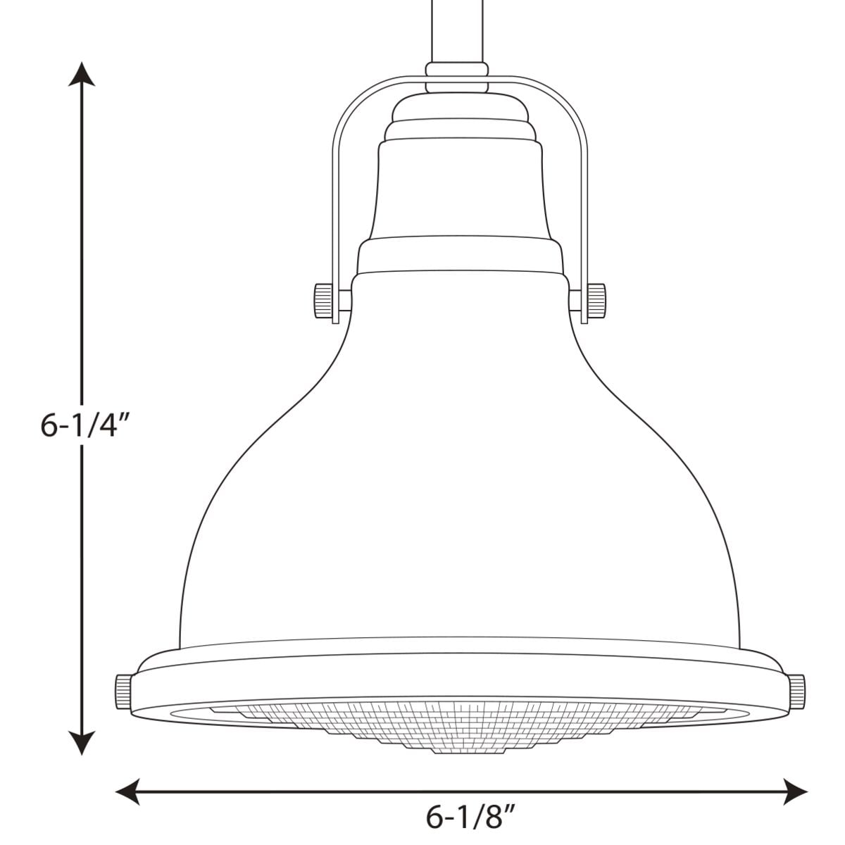 Brushed Nickel LED Pendant with Clear Fresnel Glass Lens