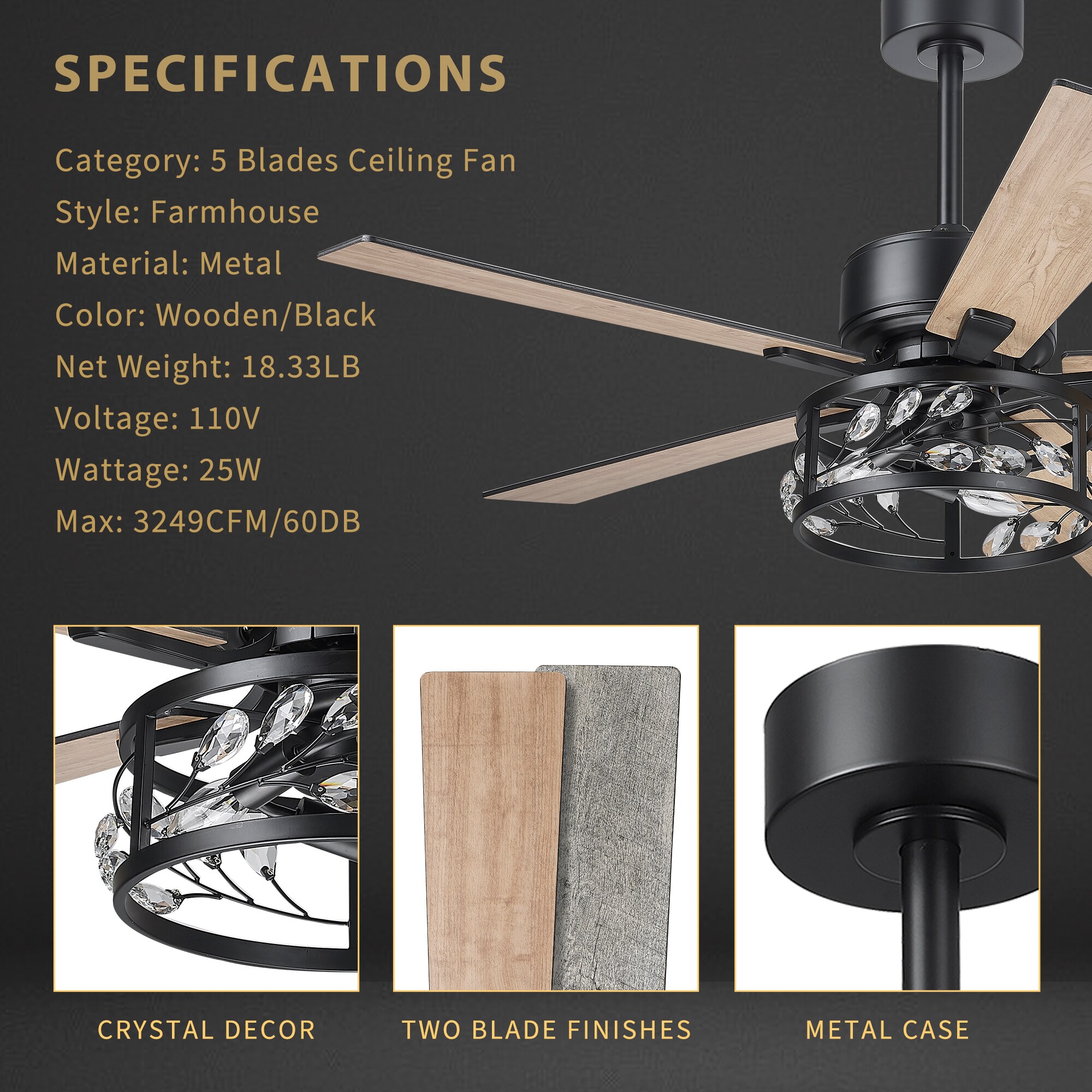 LTMATE LS9155A Ceiling-Fans - View #3