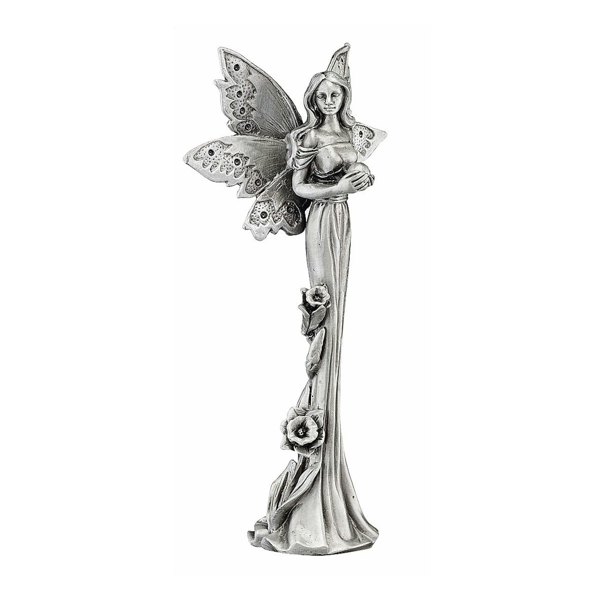 Design Toscano QL63271 6-in H x 3-in W Gray Fairy Garden Statue