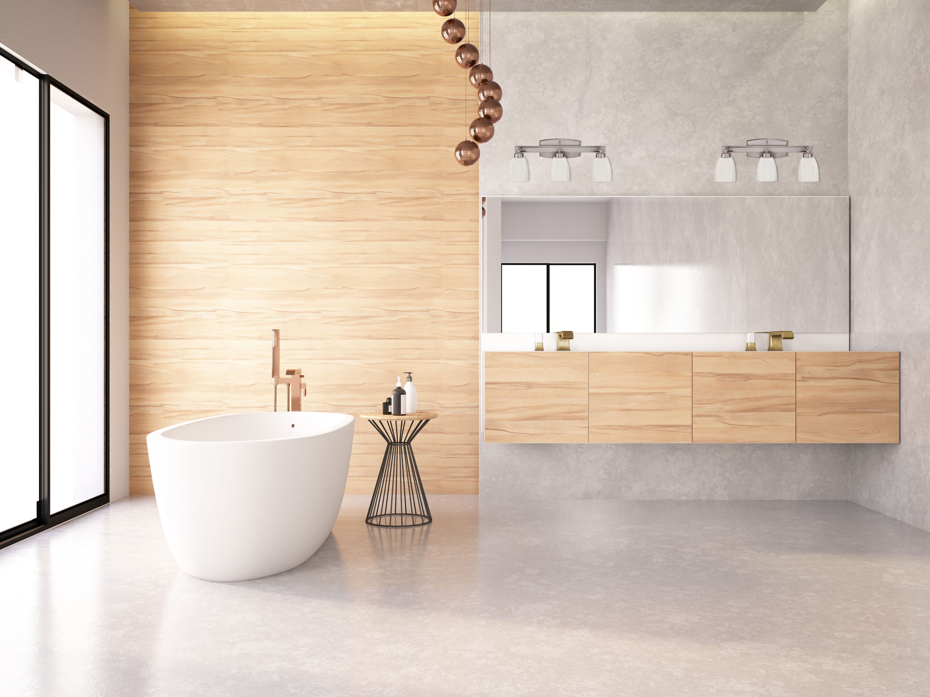 Satin Nickel 3-Light Vanity with Frosted Glass Shades