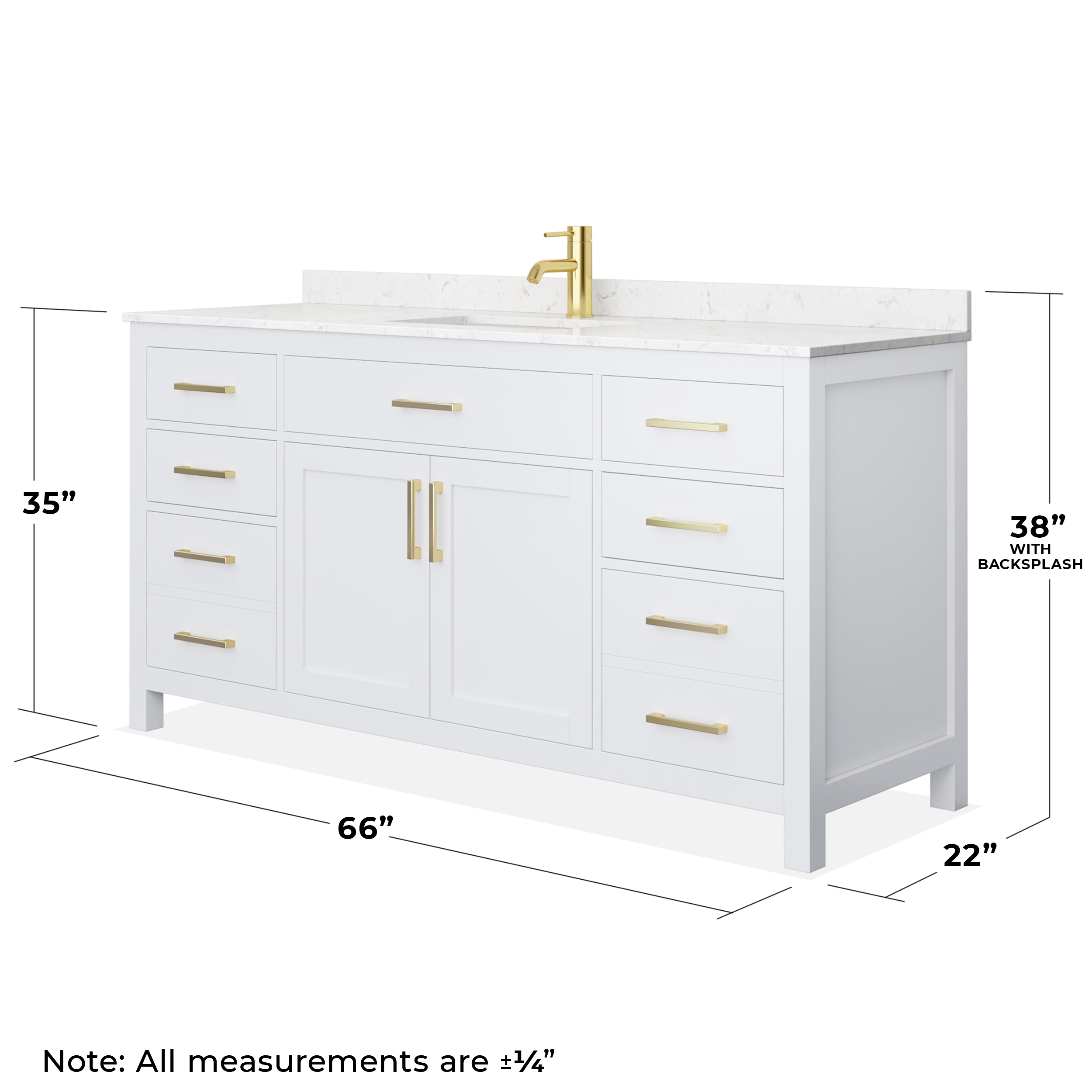 Wyndham Collection WCG242466SWGCCUNSMXX Bath-Vanity-Combo - View #5
