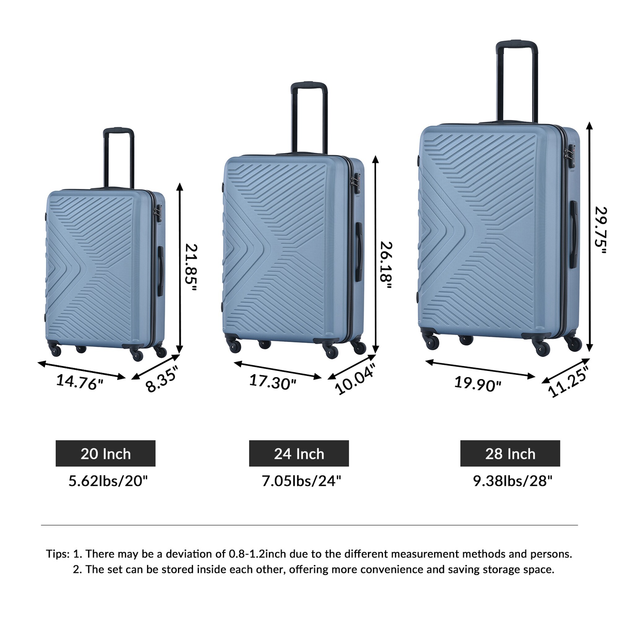 SINOFURN SYD9400018BL Luggage-And-Luggage-Sets - View #8