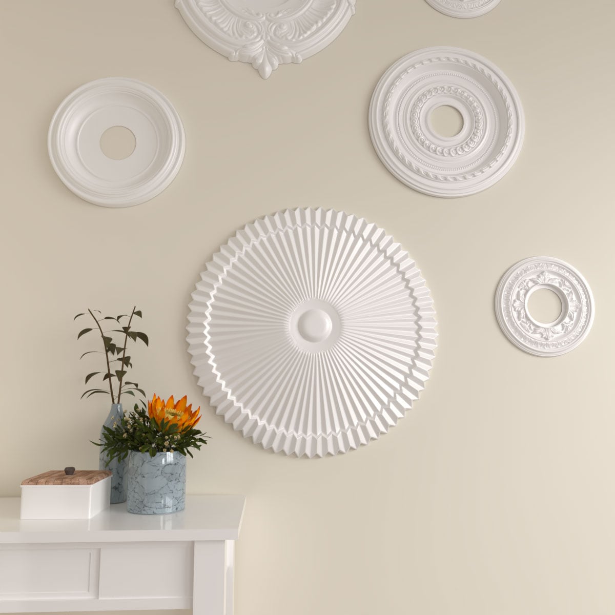 Ekena Millwork CM24SH Ceiling-Medallions - View #7