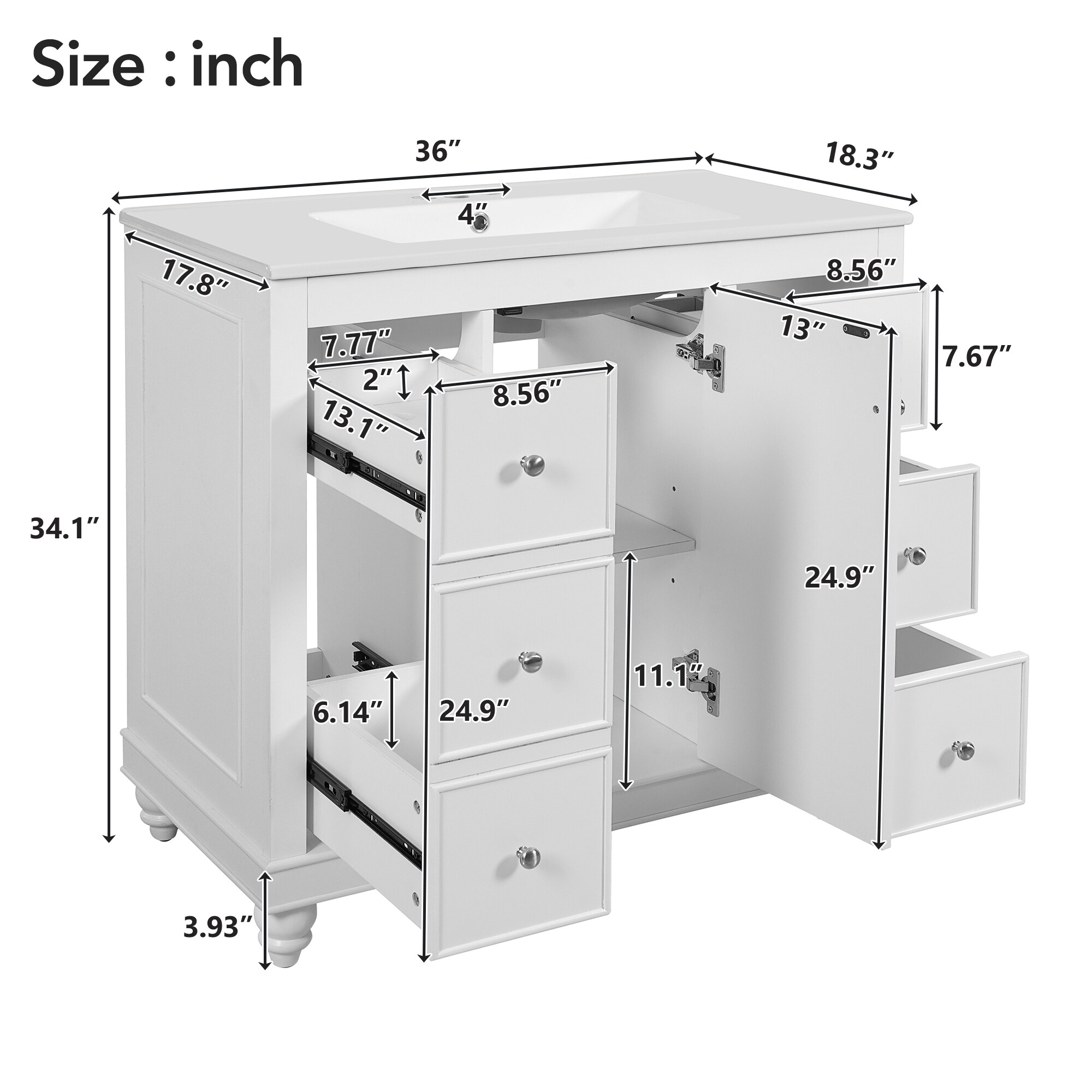 ModernLuxe L3P-N729P290065K Bath-Vanity-Combo - View #7
