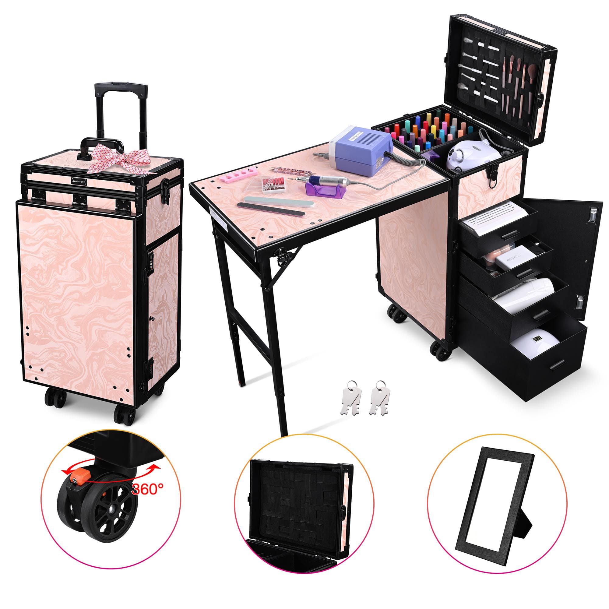 Yescom 12MKC027-MJTH-C12-LO Bedroom-Vanities - View #2