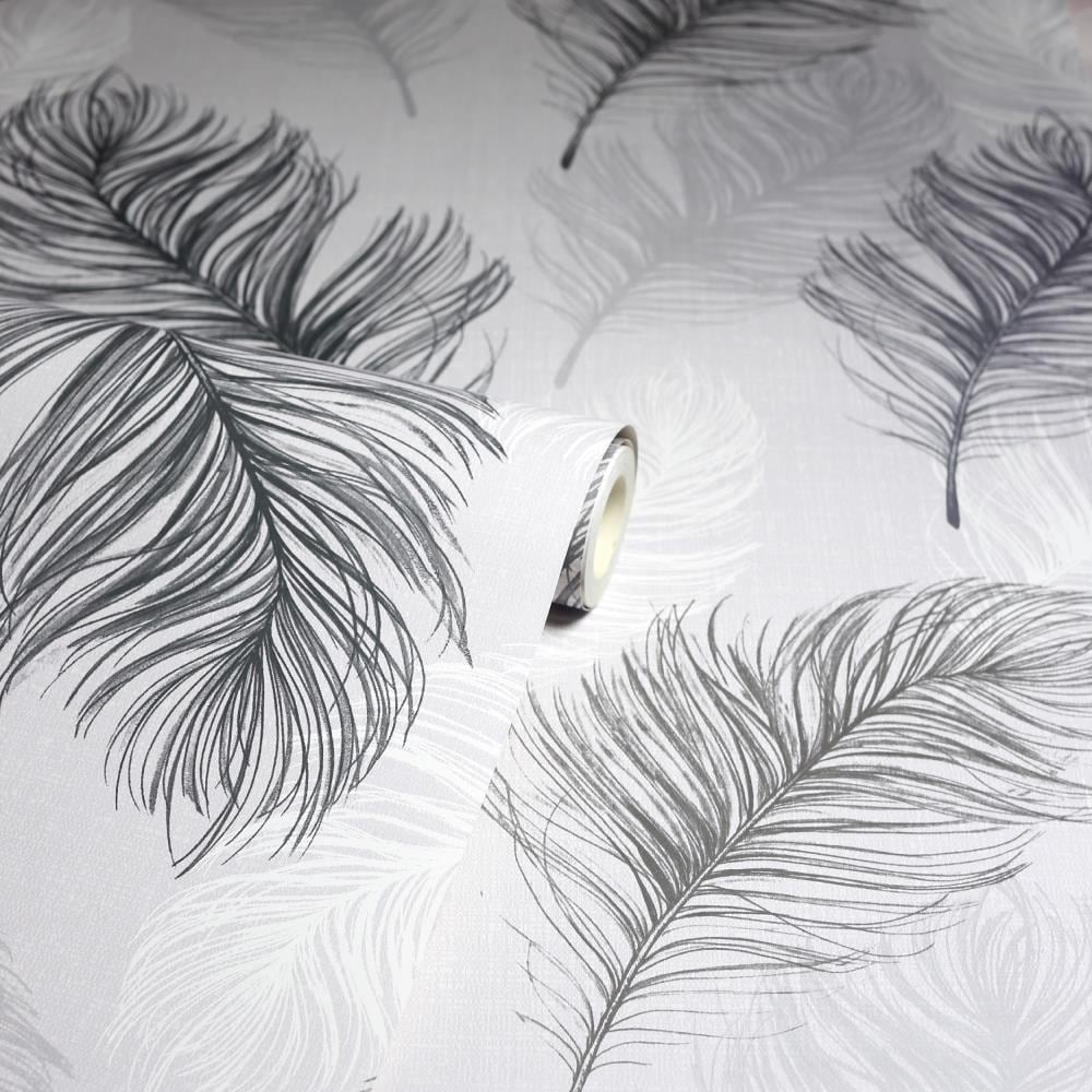 white feather wallpaper
