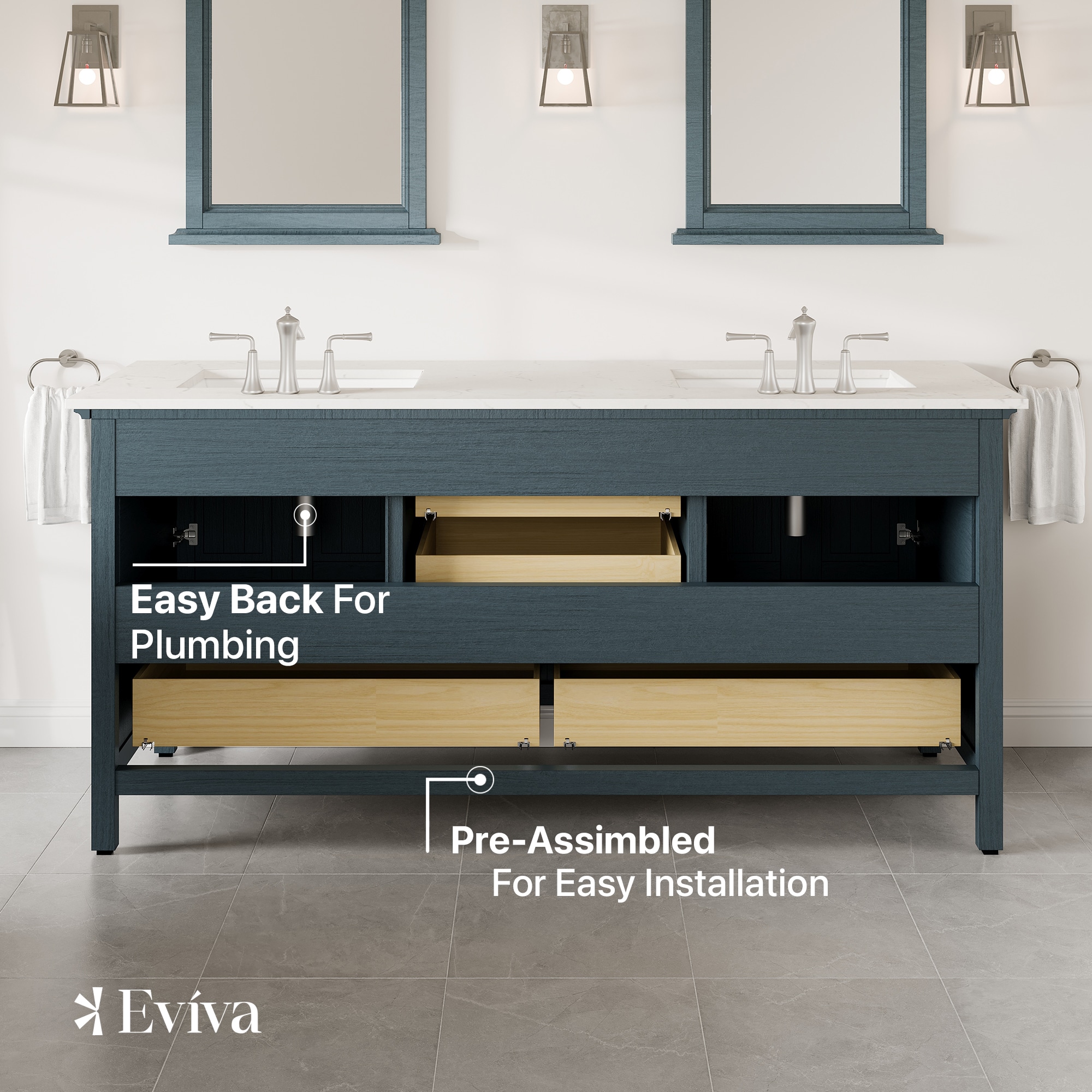 Eviva EVVN612-72AB-Q Bath-Vanity-Combo - View #6