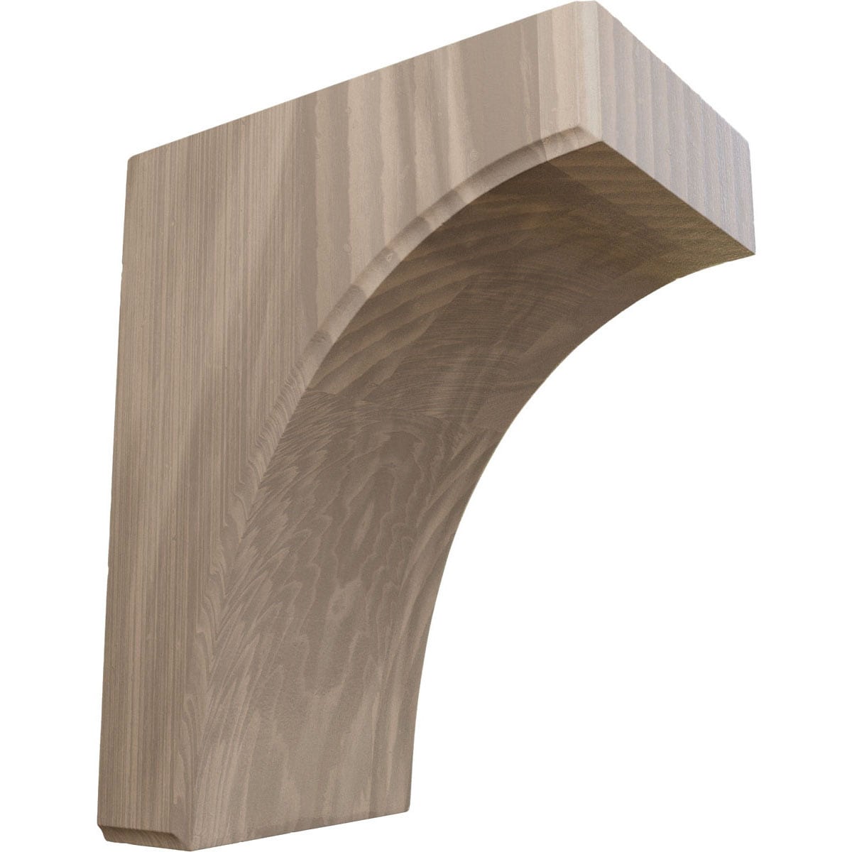 Ekena Millwork BKTW05X08X10CVWA Clarksville 5-1/4-in x 8-in x 10-in Walnut Brown Wood Standard bracket