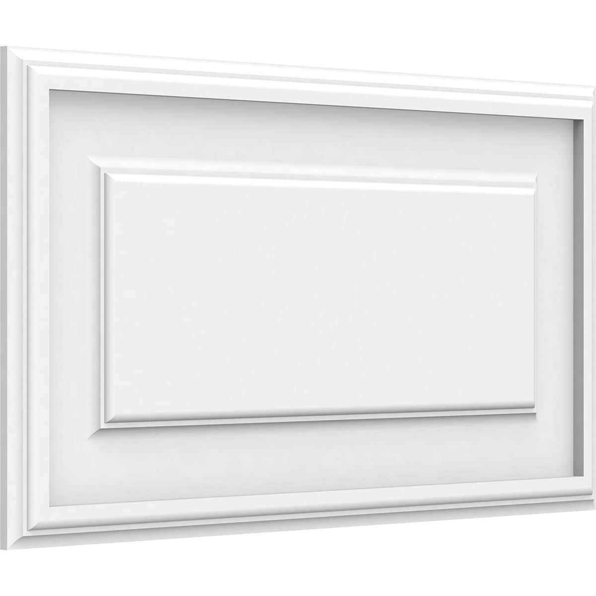 Ekena Millwork WALP22X12X062LEG 22-in x 12-in Smooth Paintable/Stainable White PVC Fretwork Wall Panel (