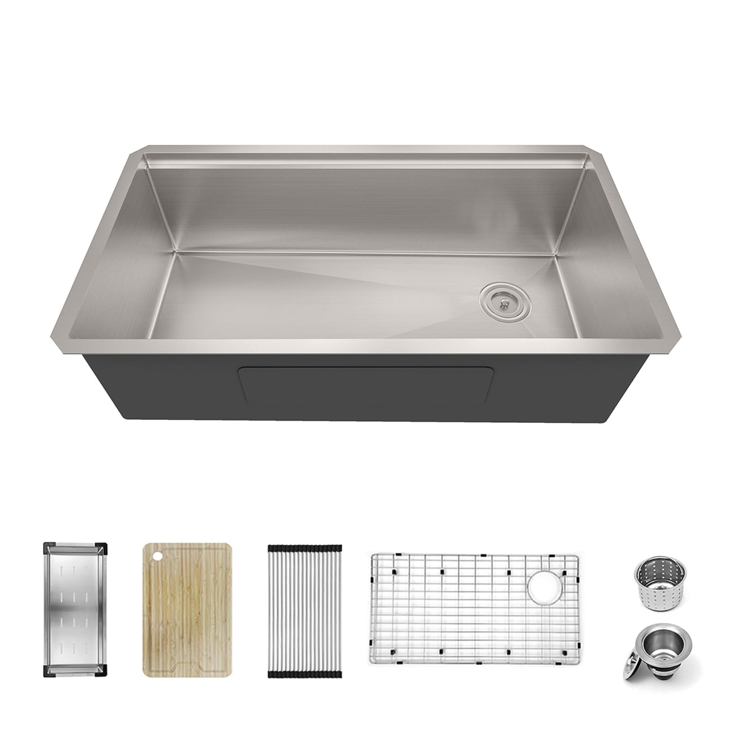 Sinber 30" Stainless Steel Drop-In Single Bowl Workstation Kitchen Sink