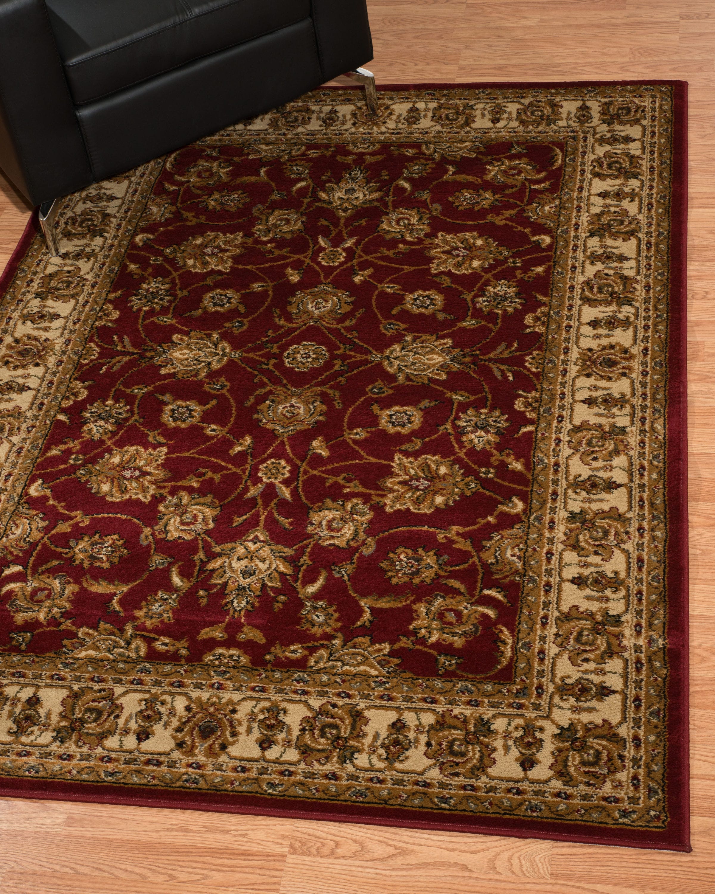 United Weavers Of America 750 00830 912 Affinity 8 x 11 (ft) Polypropylene Red Rectangular Indoor Border Area rug