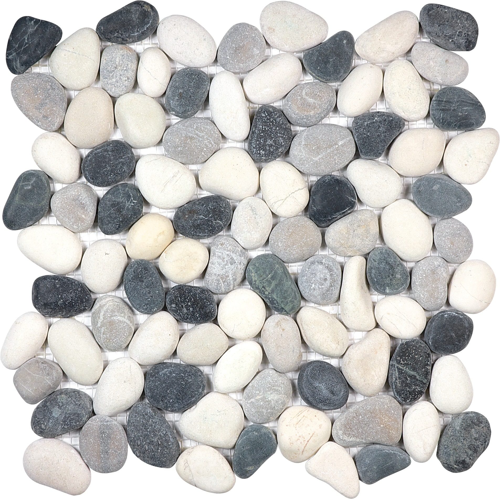 Anatolia 5001-0225-0 Zen Tranquil Cool Blend 12-in x 12-in Matte Natural Stone Patterned Mosaic Floor and Wall Tile (10-sq. ft/ Carton)