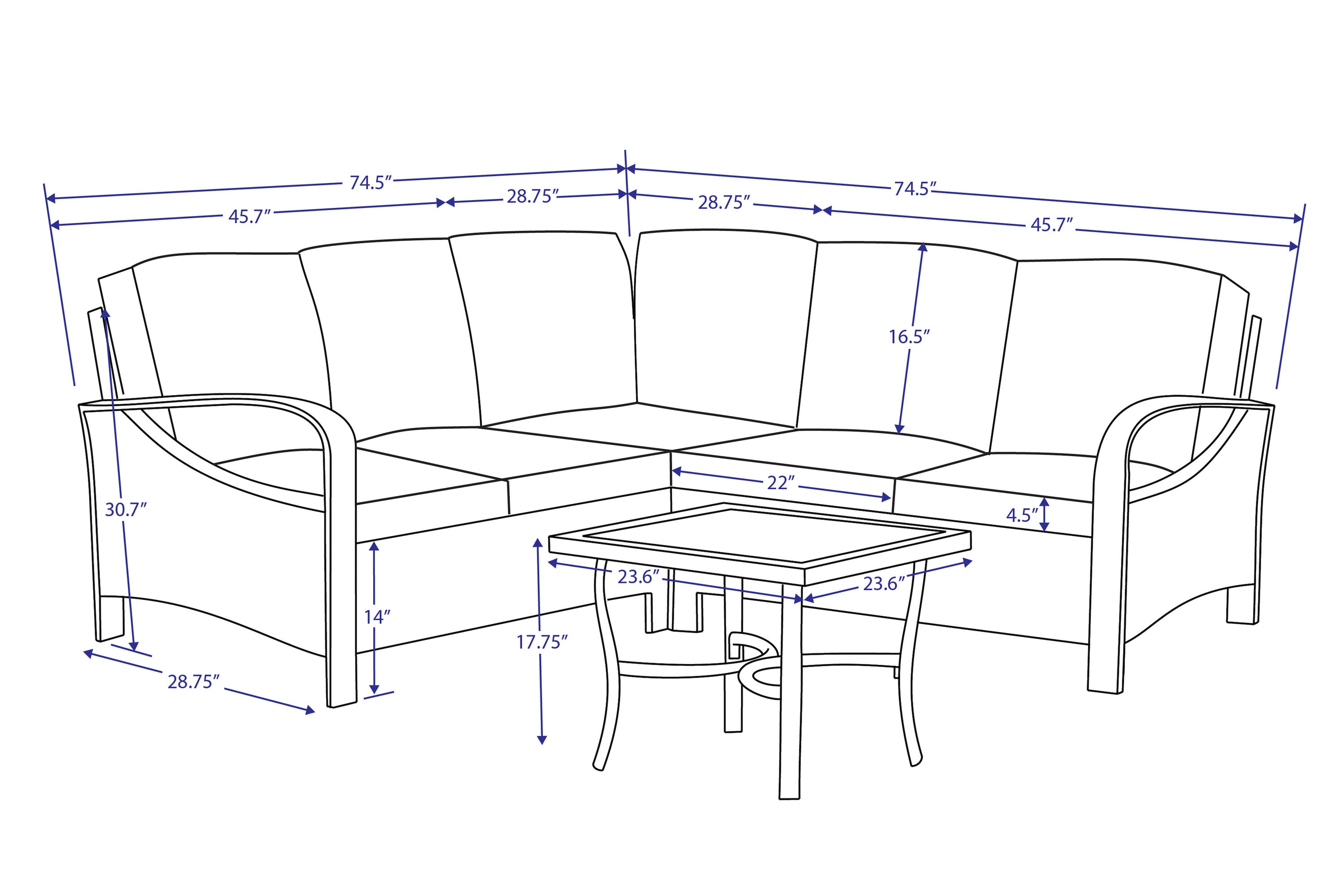 Leisure Made 490045-TAN Patio-Sofas-Daybeds - View #7