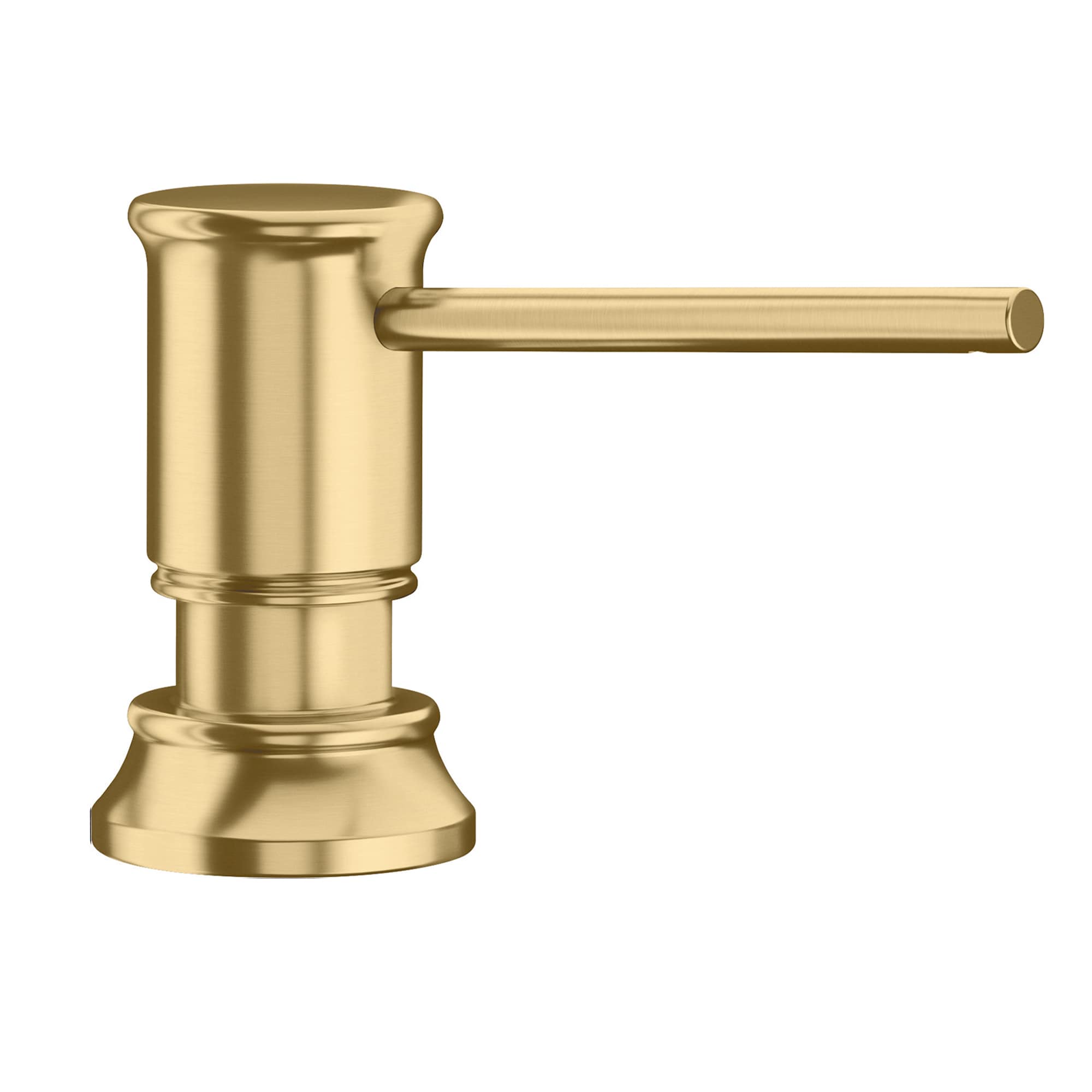 BLANCO 442987 Empressa Satin Gold 11.83-oz Capacity Deck-mount Soap and Lotion Dispenser