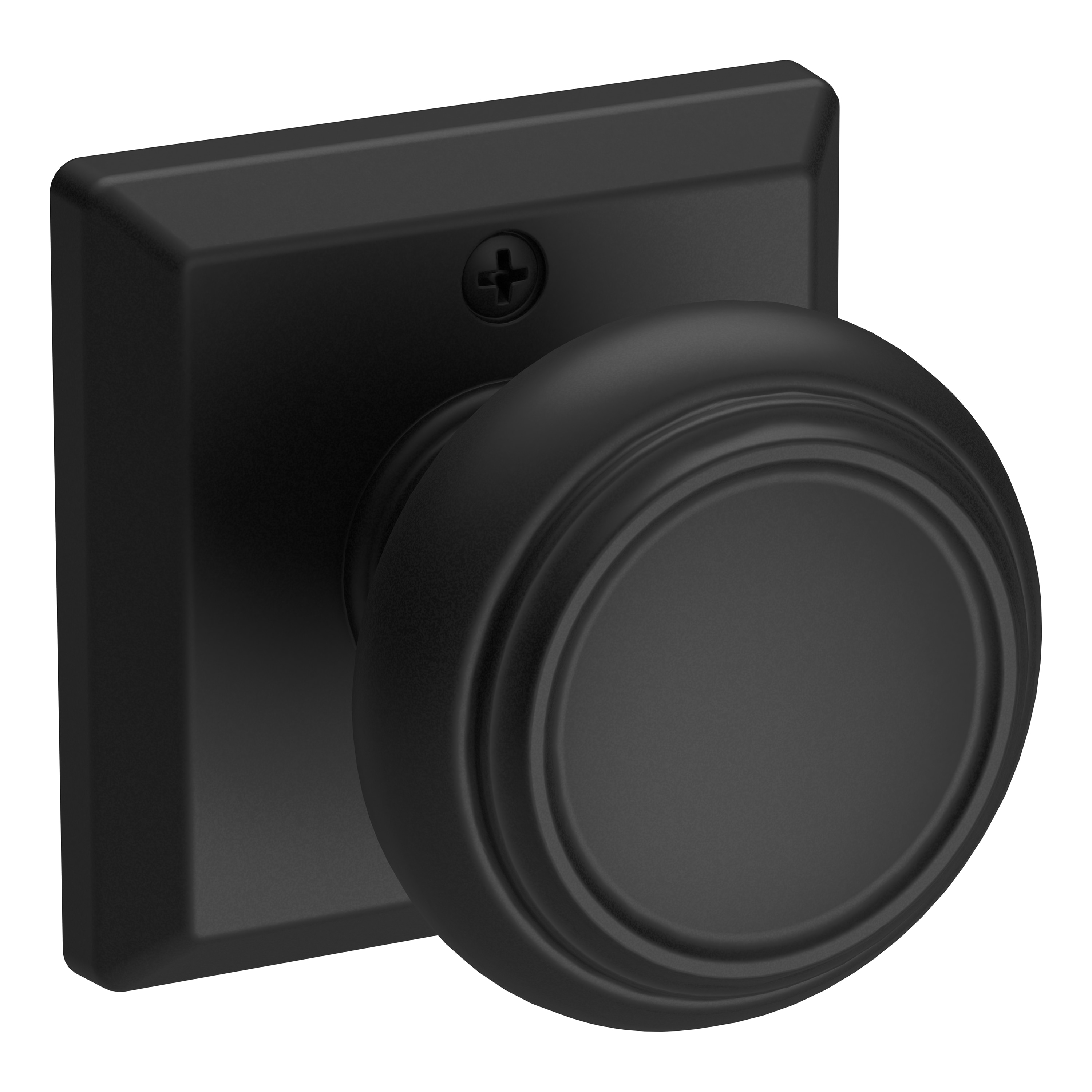 Baldwin HDTRATSR190 Satin Black Interior Hall/Closet Dummy door knob Single pack