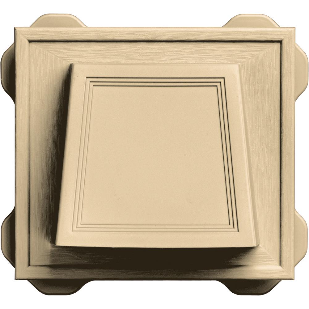 Builders Edge 140116774012 4-in Plastic Hood Dryer Vent Cap