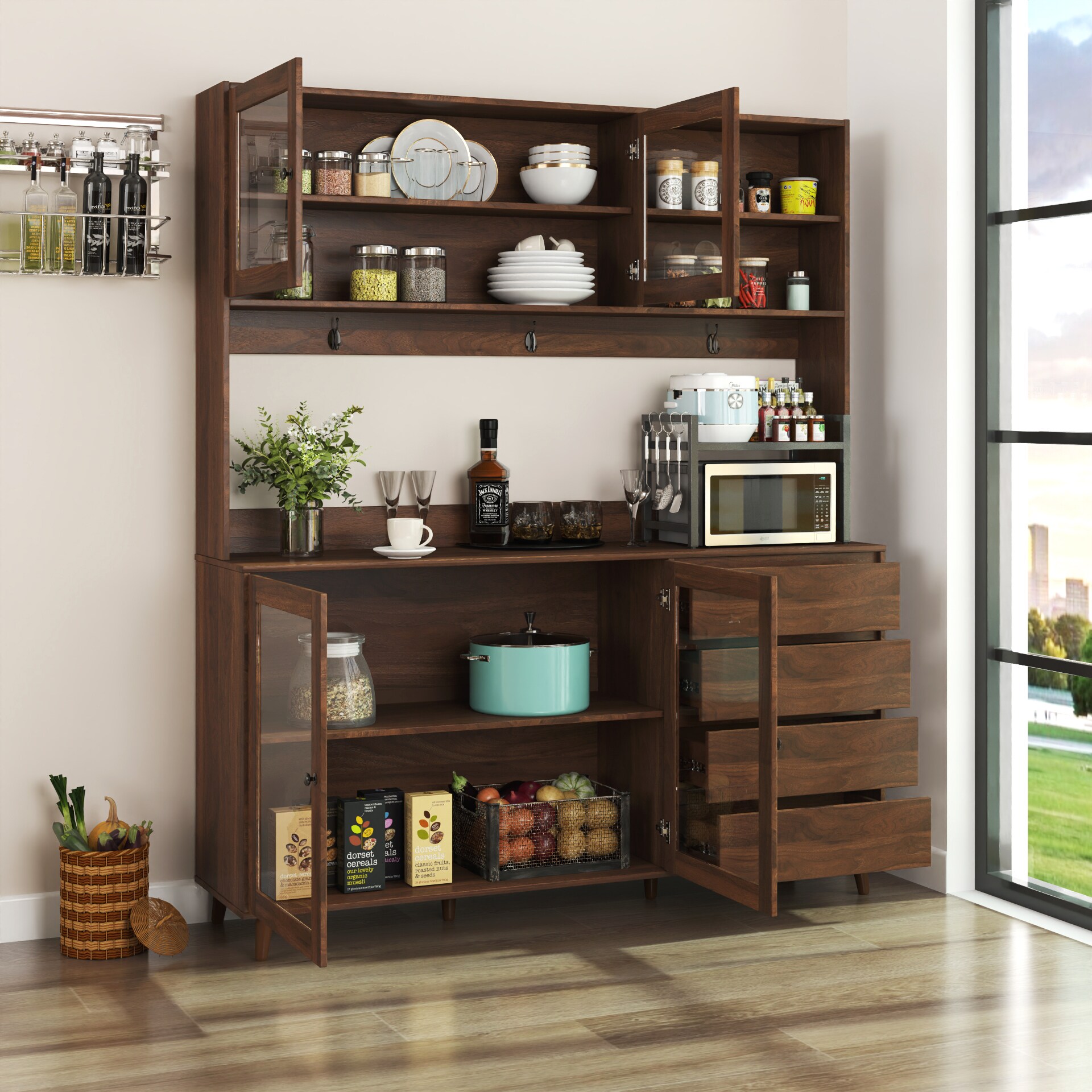 JEAREY JN154LS-WN Dining-Kitchen-Storarge - View #4