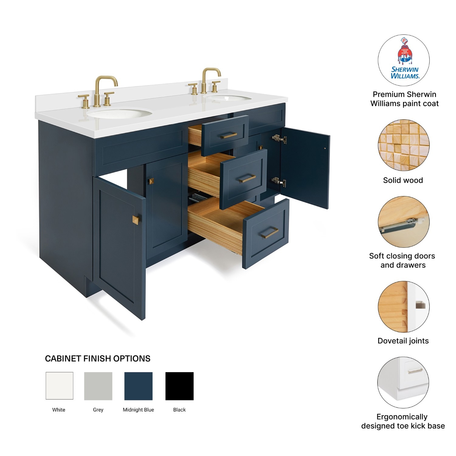ARIEL F073DWQOVOMNB Bath-Vanity-Combo - View #5