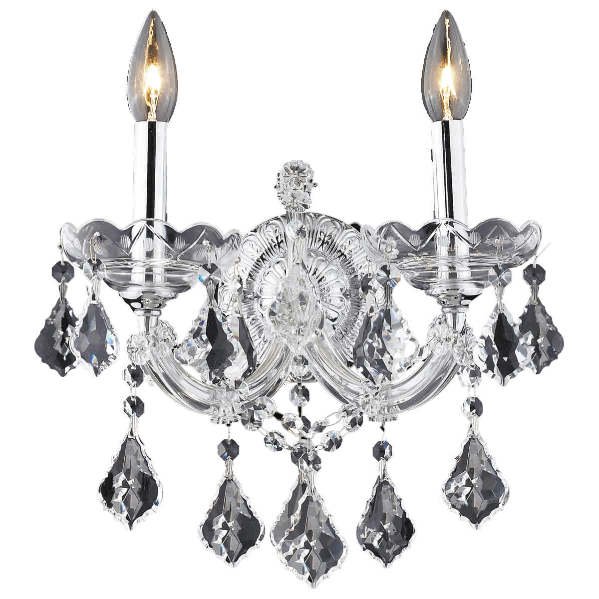 Elegant Lighting 152711 2800W2C/RC Maria Theresa Wall Sconce Chrome
