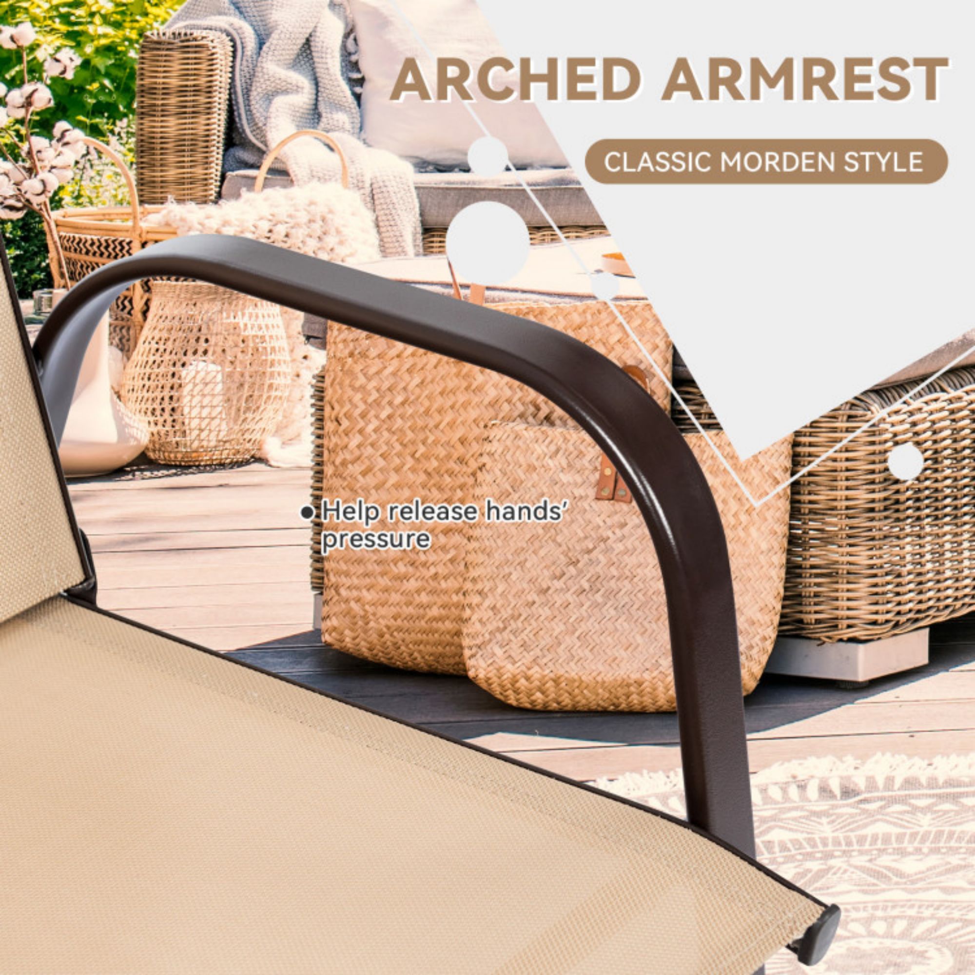 Clihome CL-BHF386WH Patio-Chairs - View #7