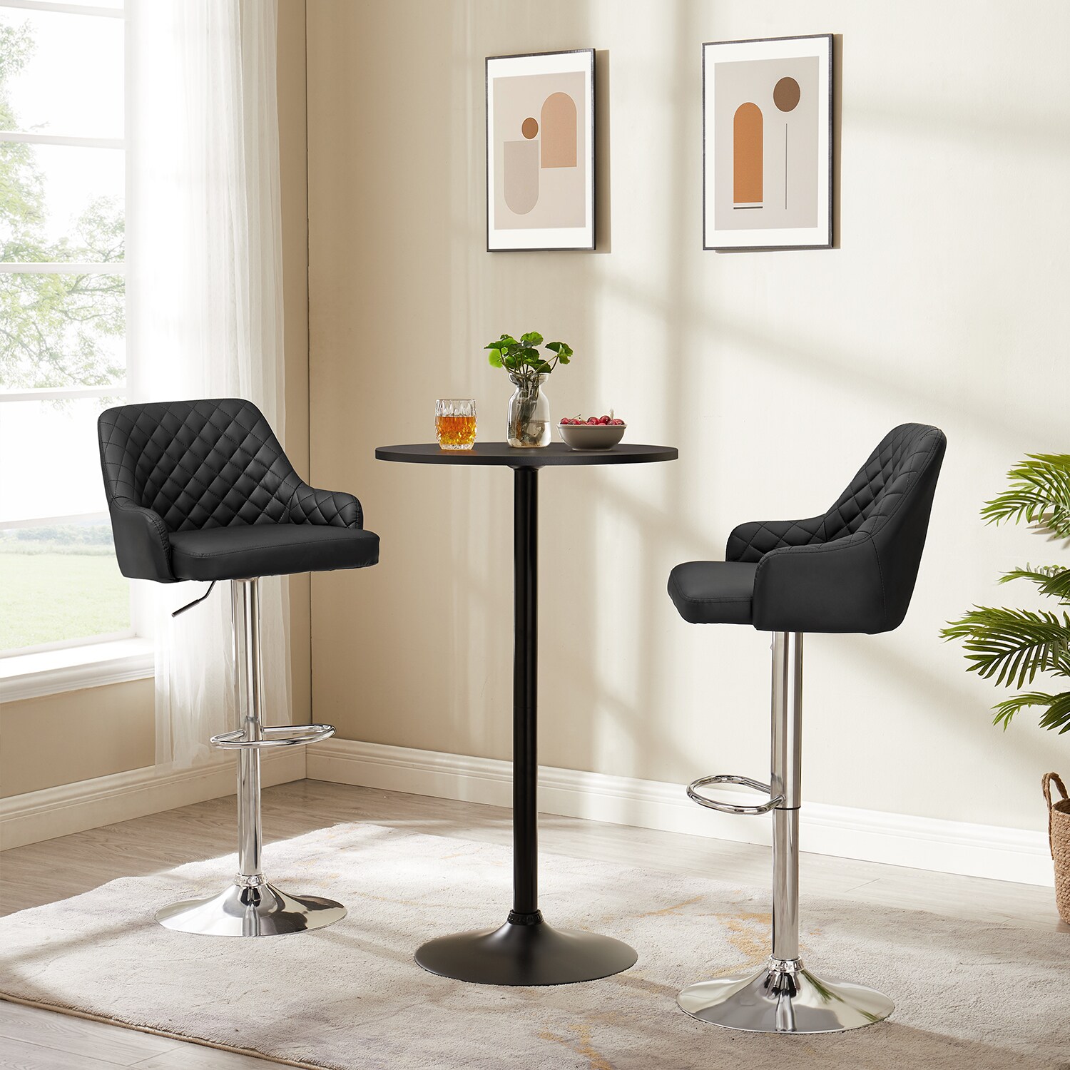Vecelo LOE-C09-BLK stools - View #5