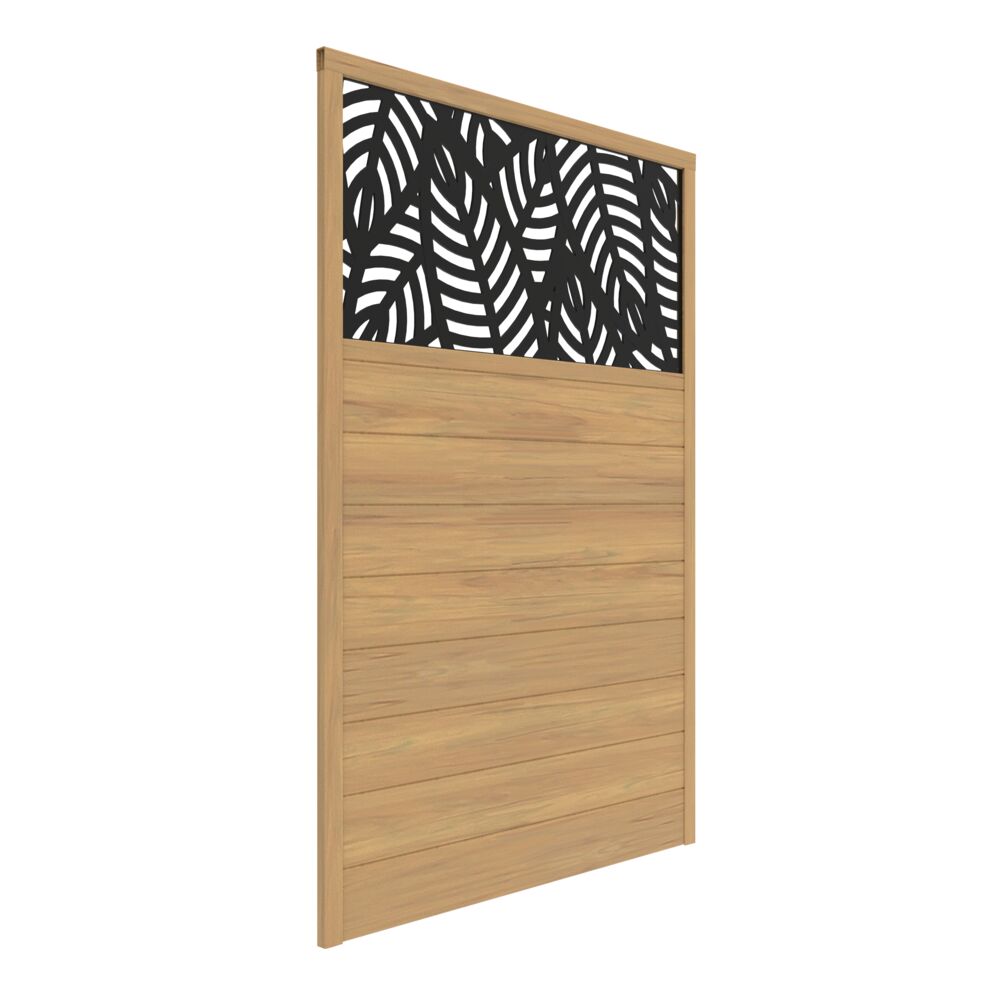 Freedom Sanibel 6-ft H x 4-ft W Cypress Vinyl Flat-top Fence Panel