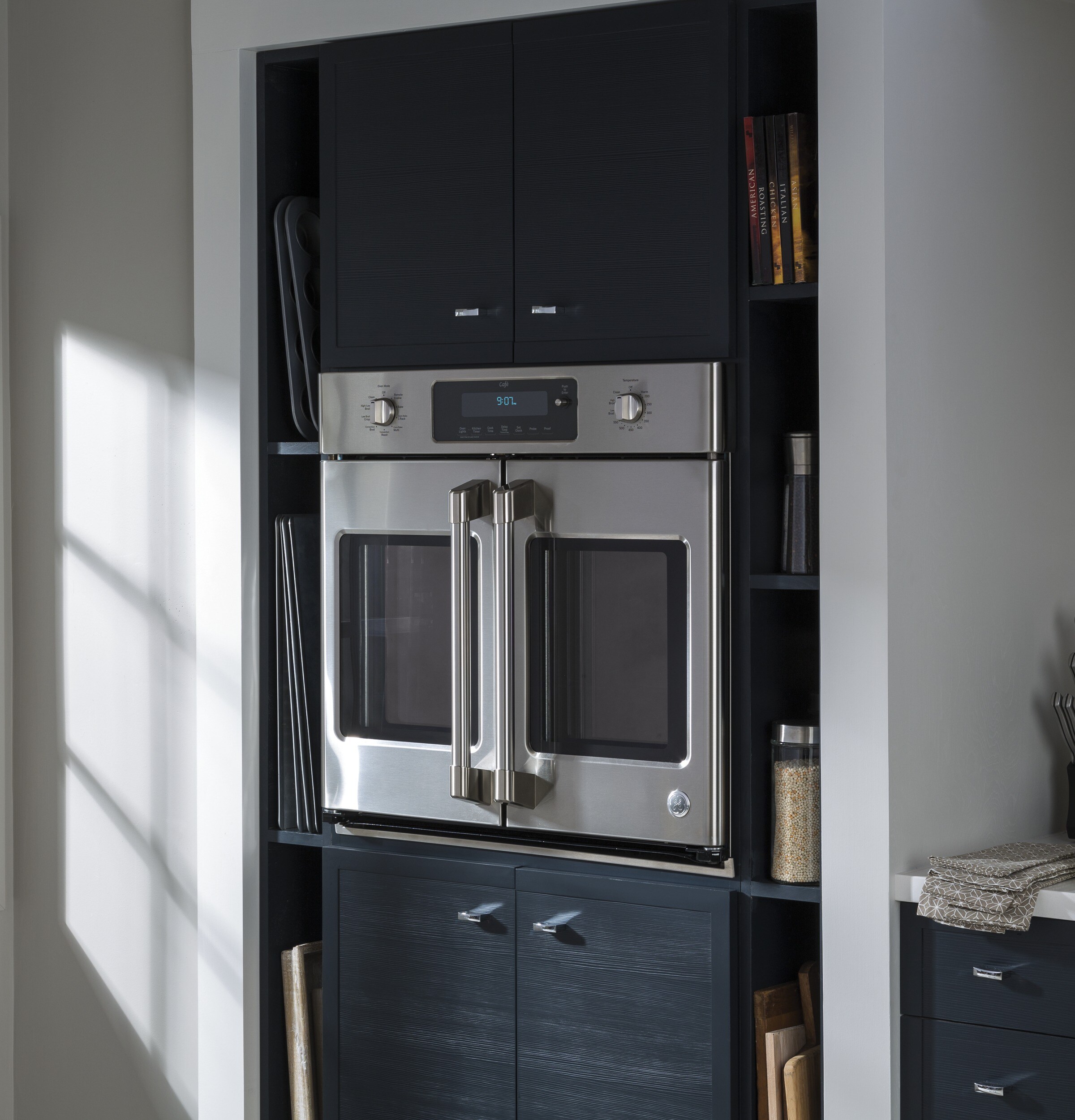 GE Café Series 30 Built-In French-Door Single Convection Wall Oven  CT9070SHSS - ADA Appliances