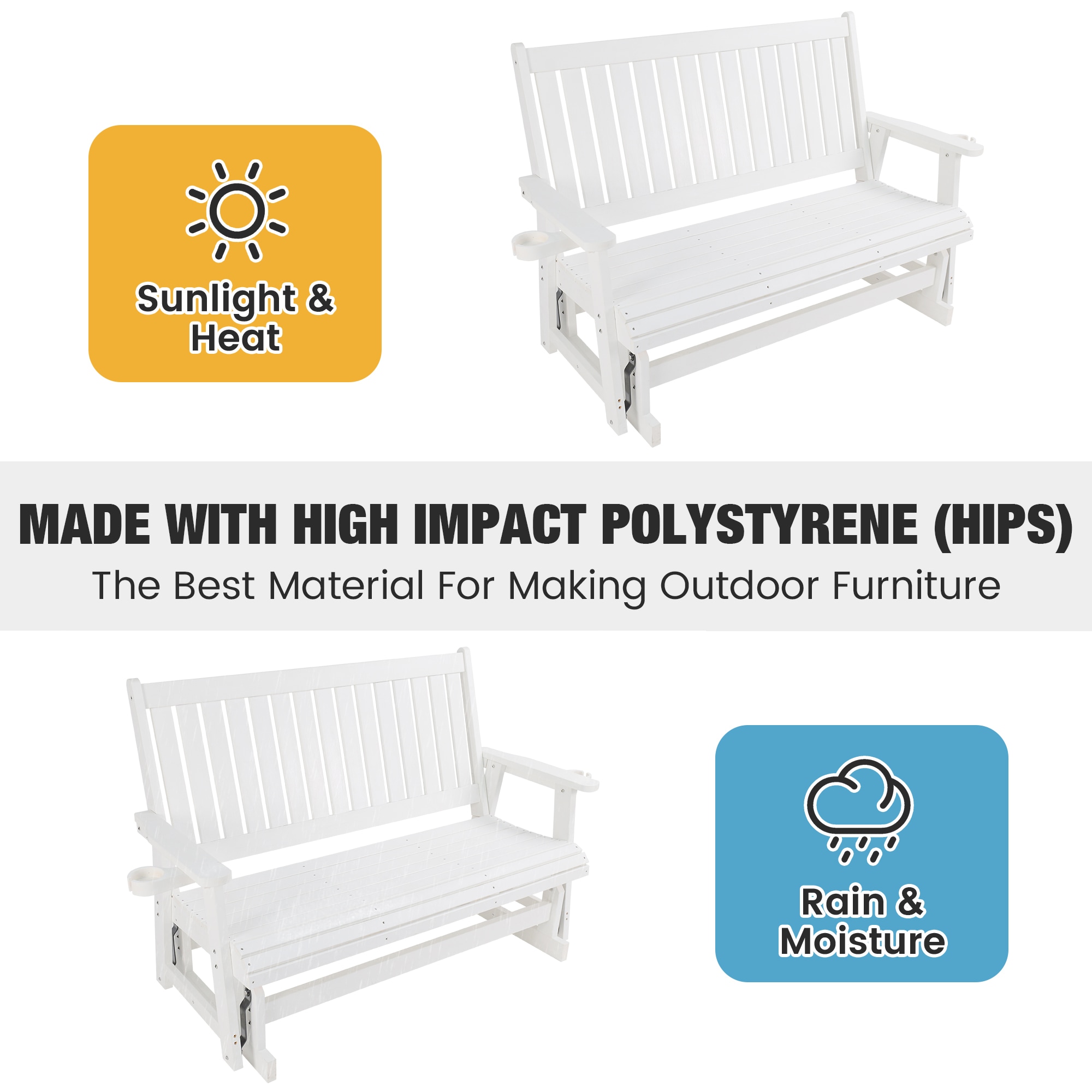 Fortune Candy GS003-W Swing-Gliders - View #6