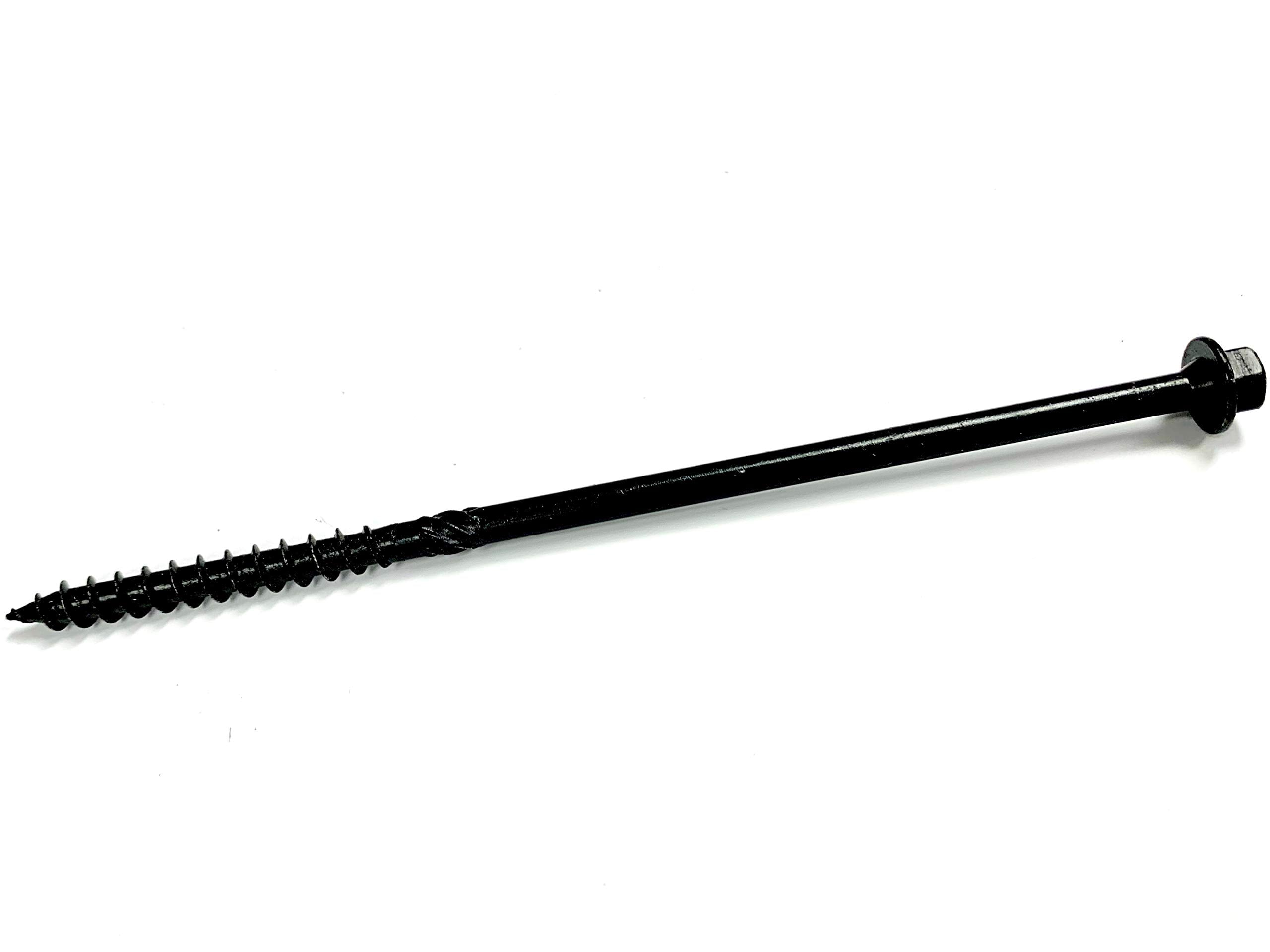 Big Timber  BL10-50 Hex Washer head 5/16 #14 x 10 Black Log Screw (50per Pack)