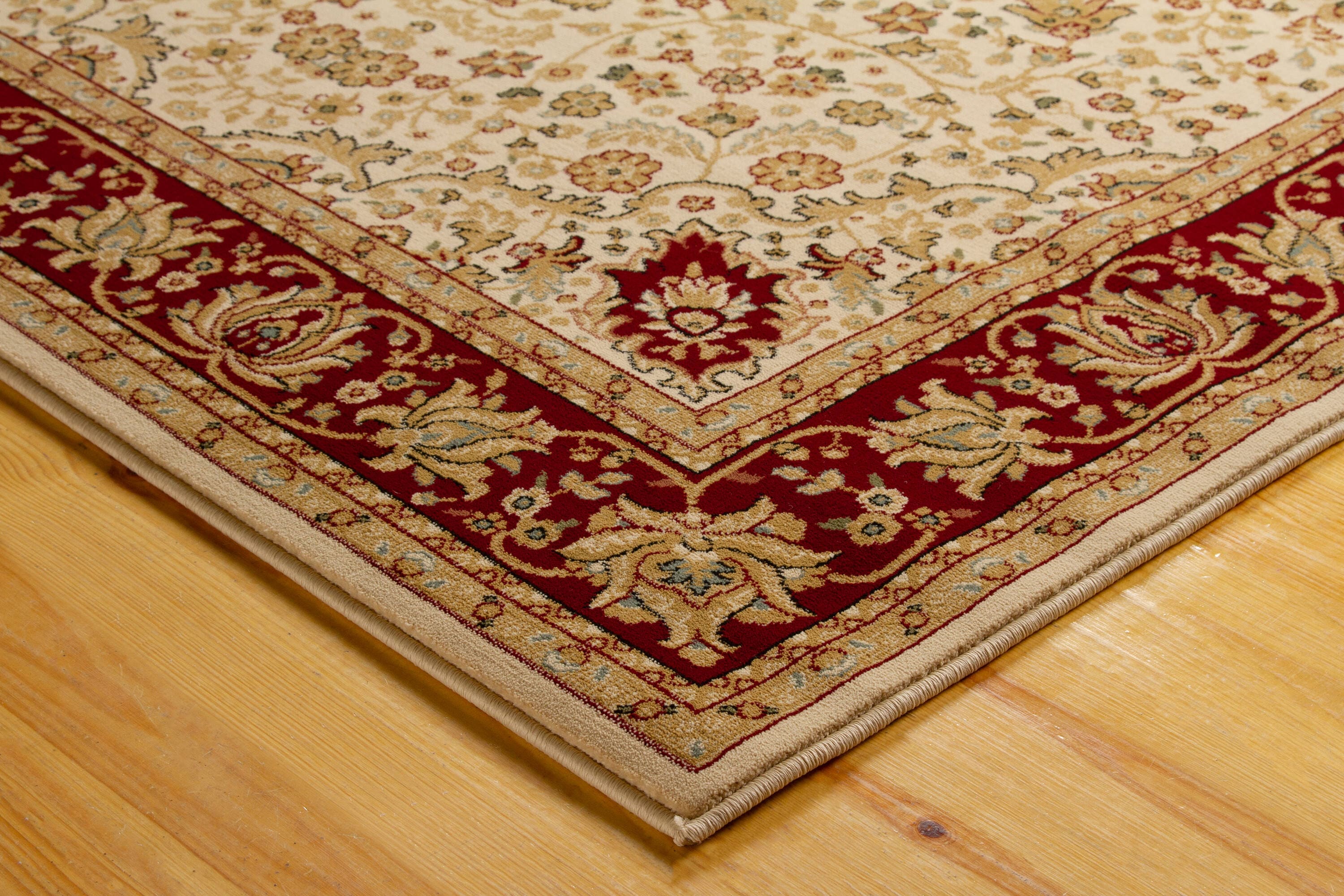 Regal Red Oriental 8' x 10' Easy-Care Synthetic Rug