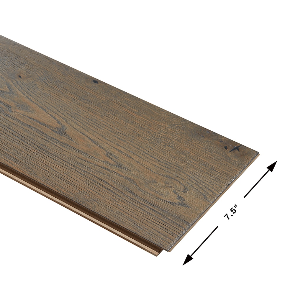 Gray Wirebrushed Hardwood Flooring at