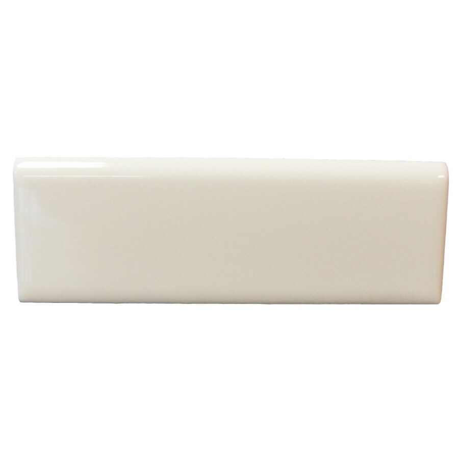 Interceramic 769695335148 Wall Tile Bone Ceramic Bullnose Tile (Common: 2-in x 6-in; Actual: 2-in x 5.99-in)
