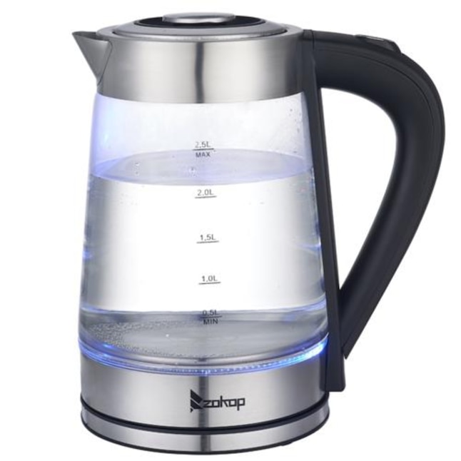 Outopee Clear 10-Cup Corded Digital Electric Kettle in the Water Boilers &  Kettles department at