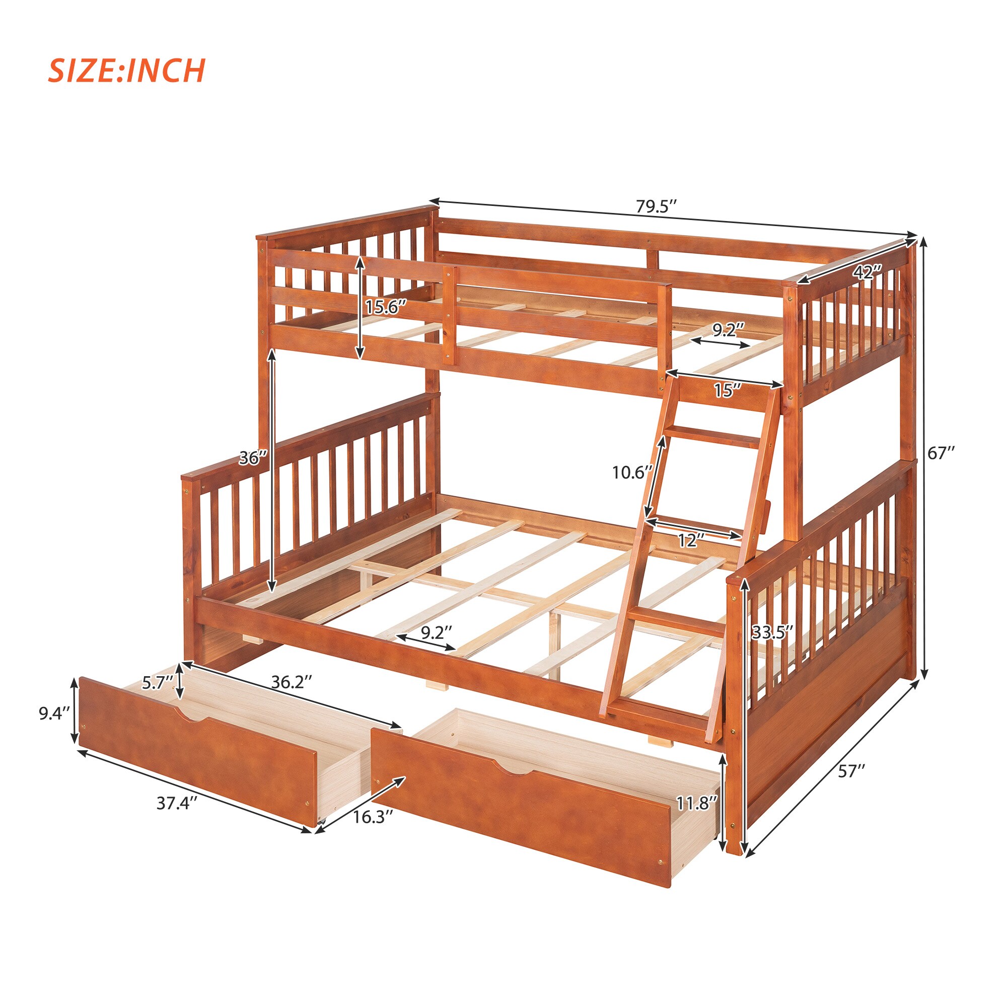 Bellemave JXYPB76372 Bunk-Beds - View #3