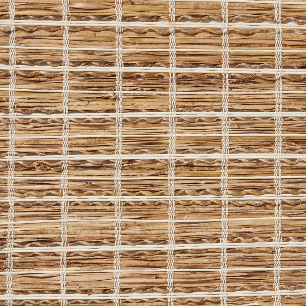 Bali 10B-85133 Lagoon Honeynut Cream Light filtering Reed Roman shade swatch